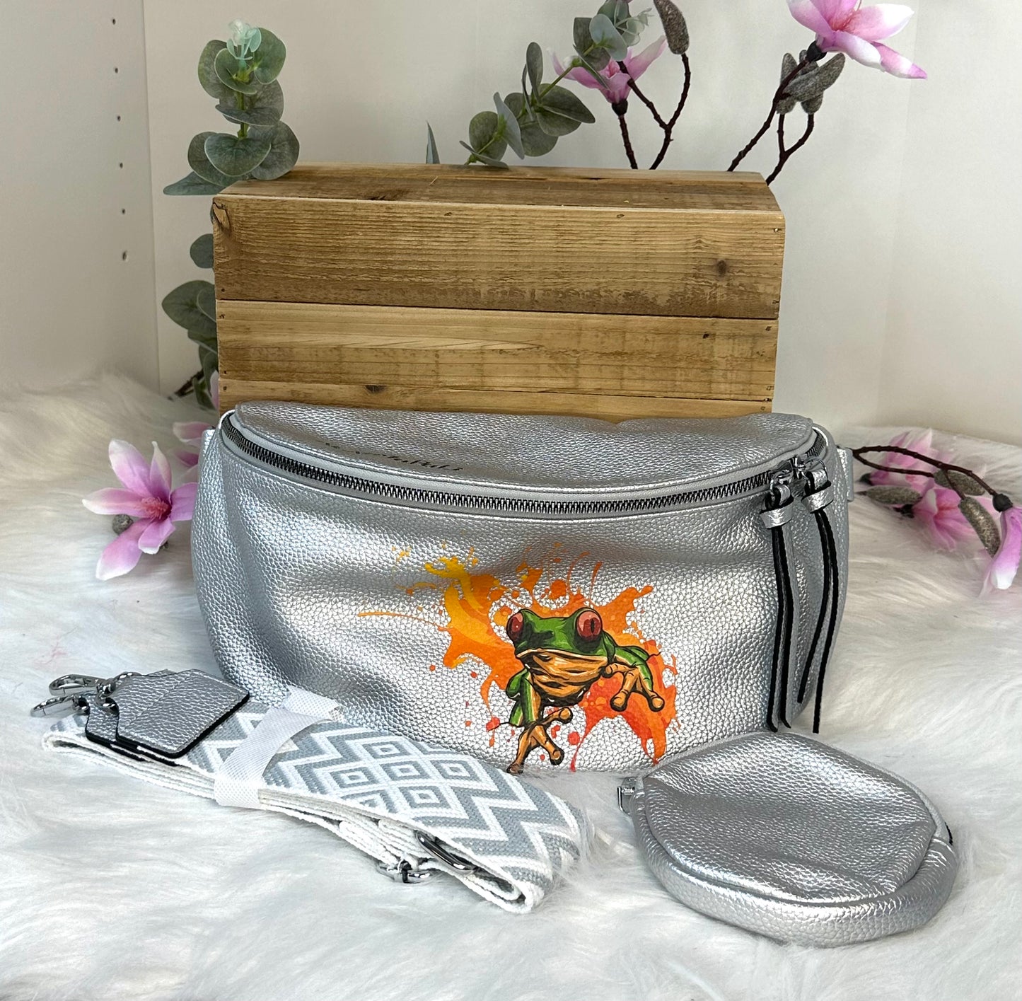 Body-Bag XL silber Frosch