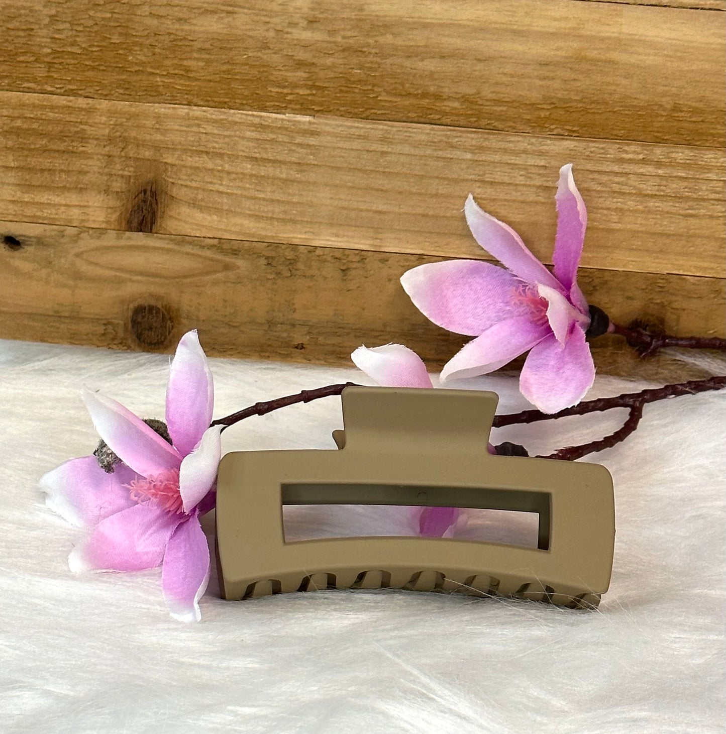 Haarklammer 10,5 cm braun