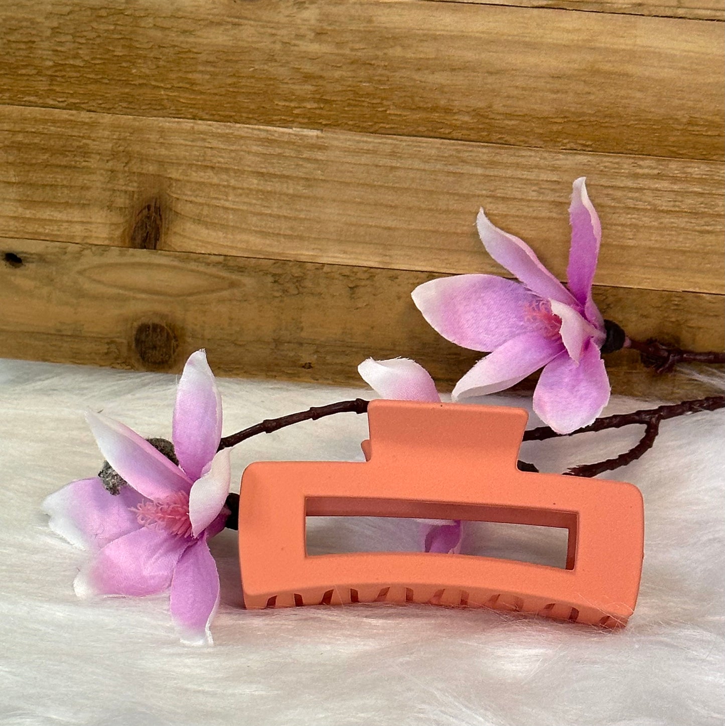 Haarklammer 10,5 cm Coral