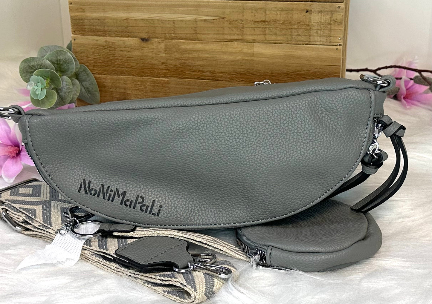 Body-Bag grau englische Bulldogge