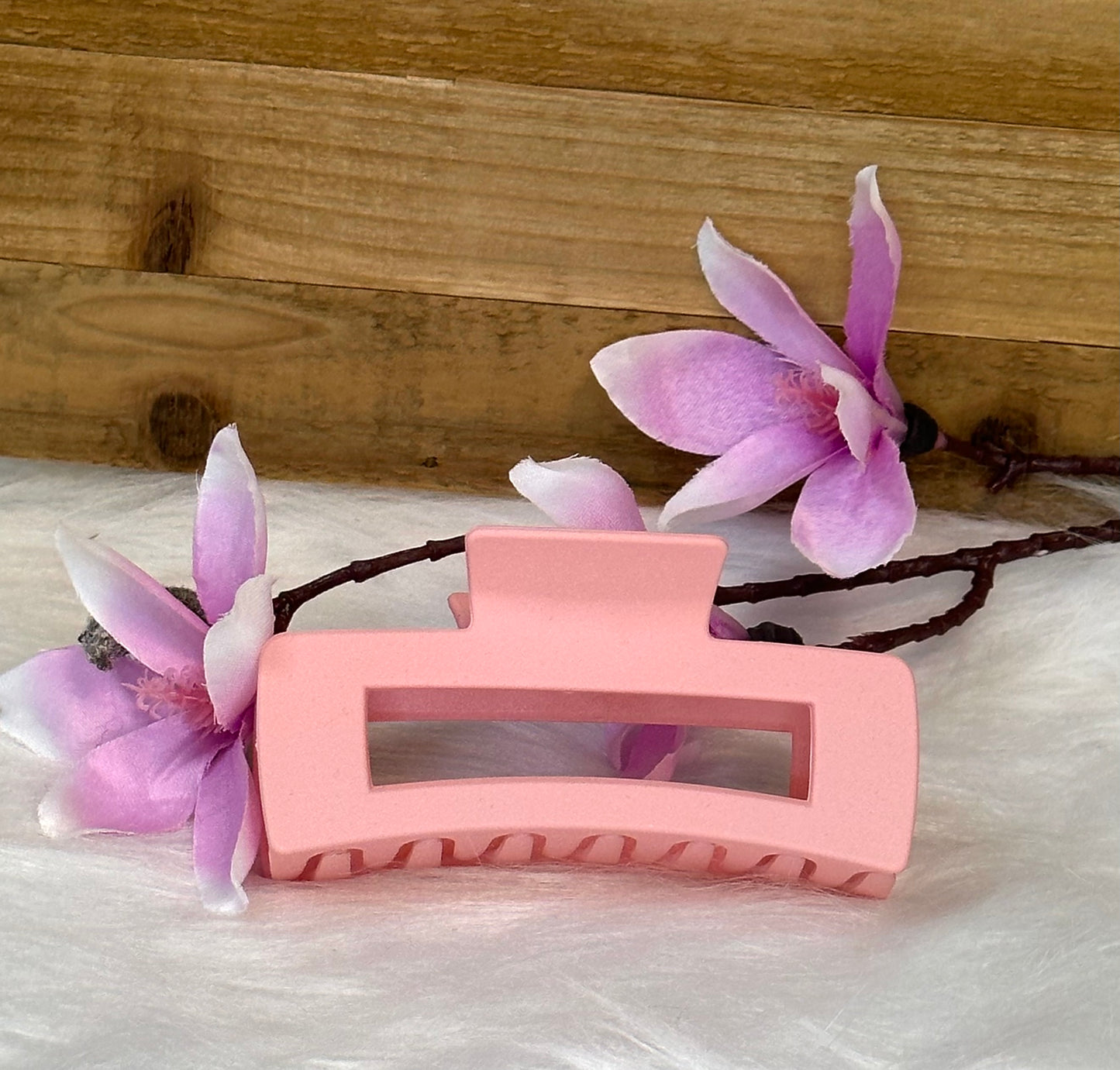 Haarklammer 10,5 cm rosa