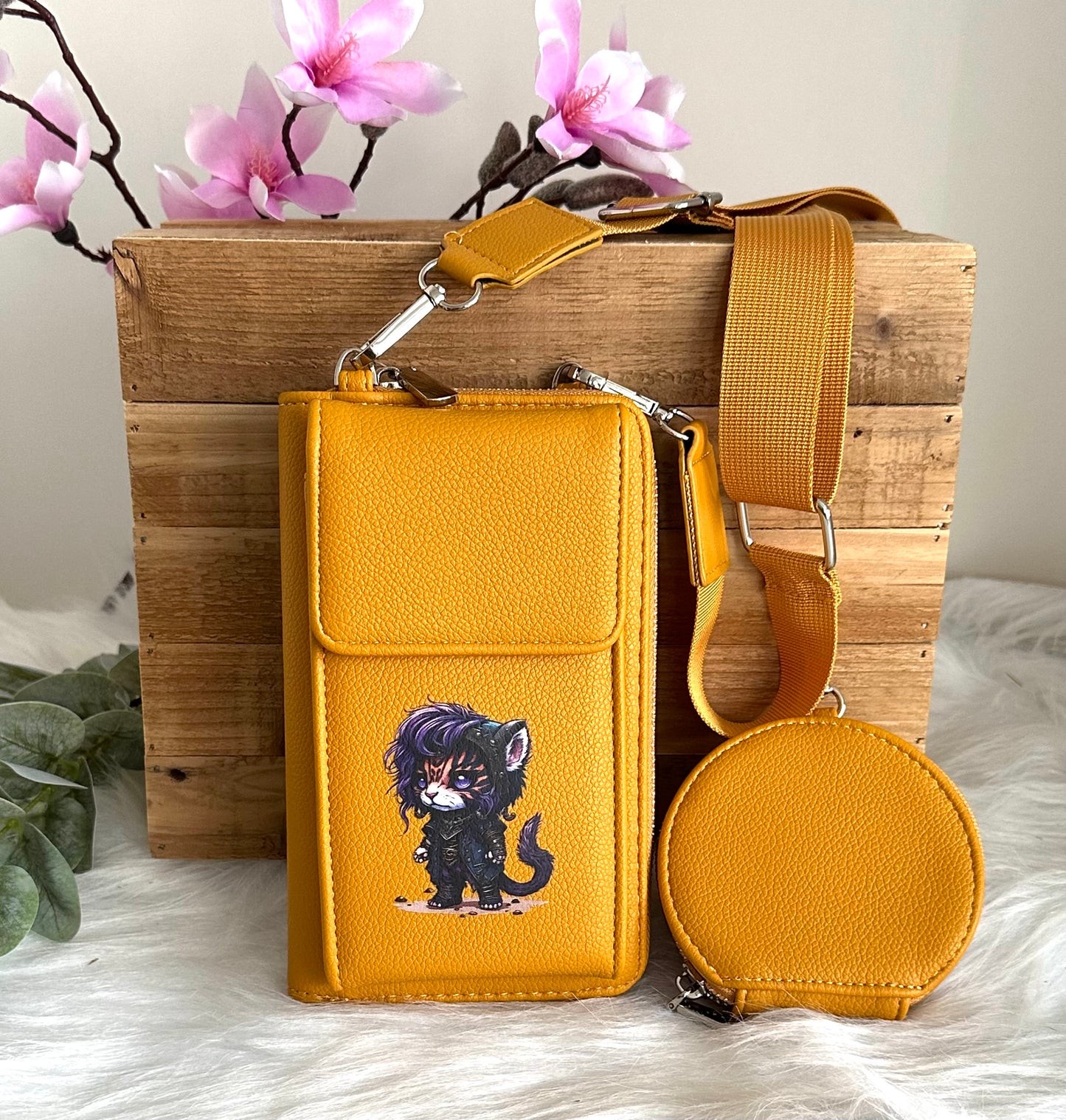 Handy-Bag gelb Tiger
