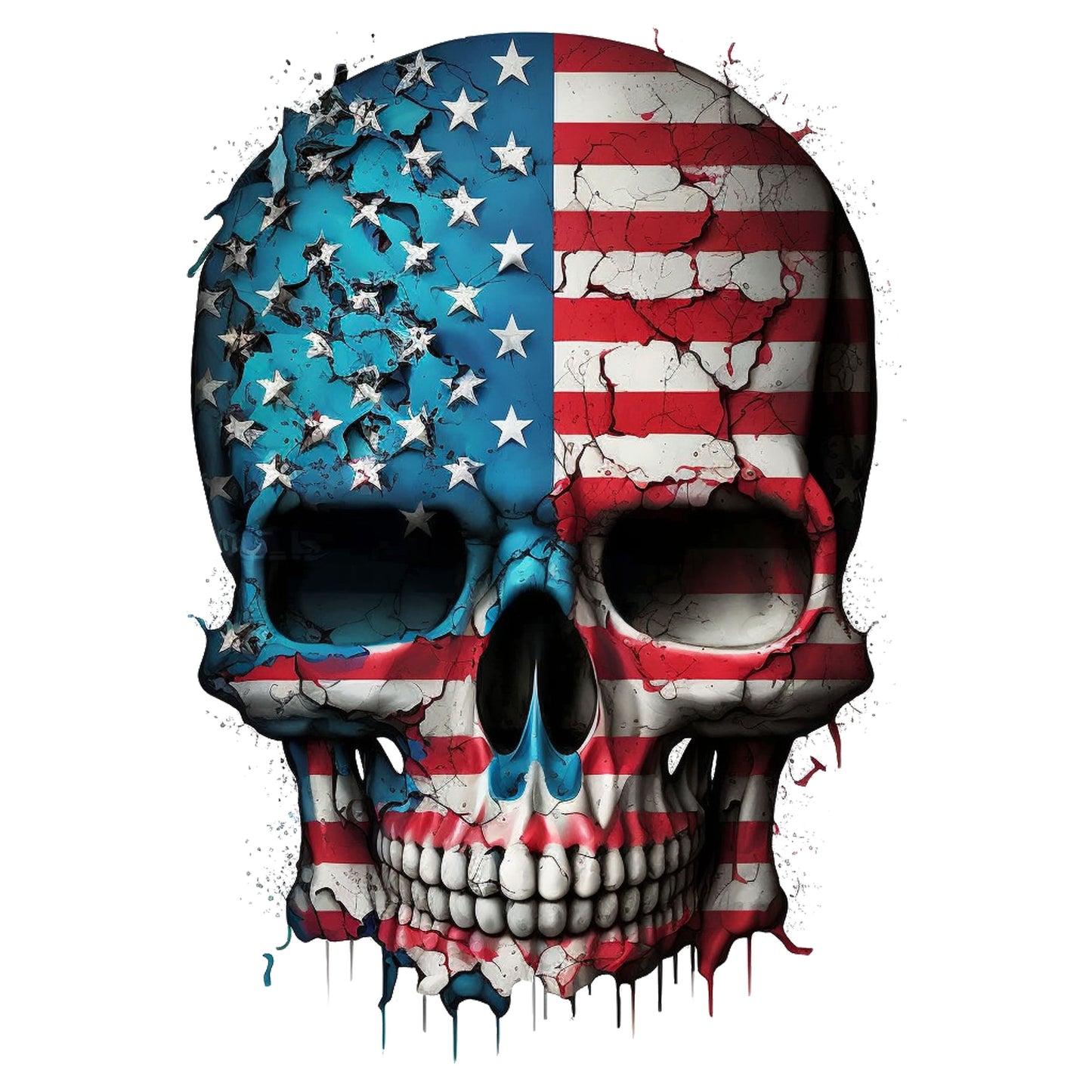 American Flag Skull