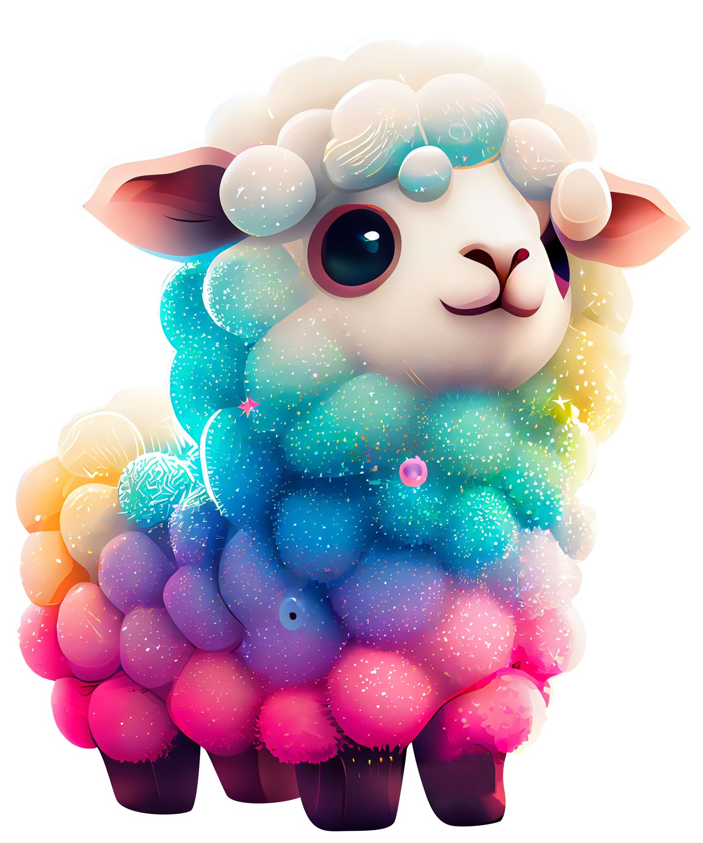 Baby Schaf bunt