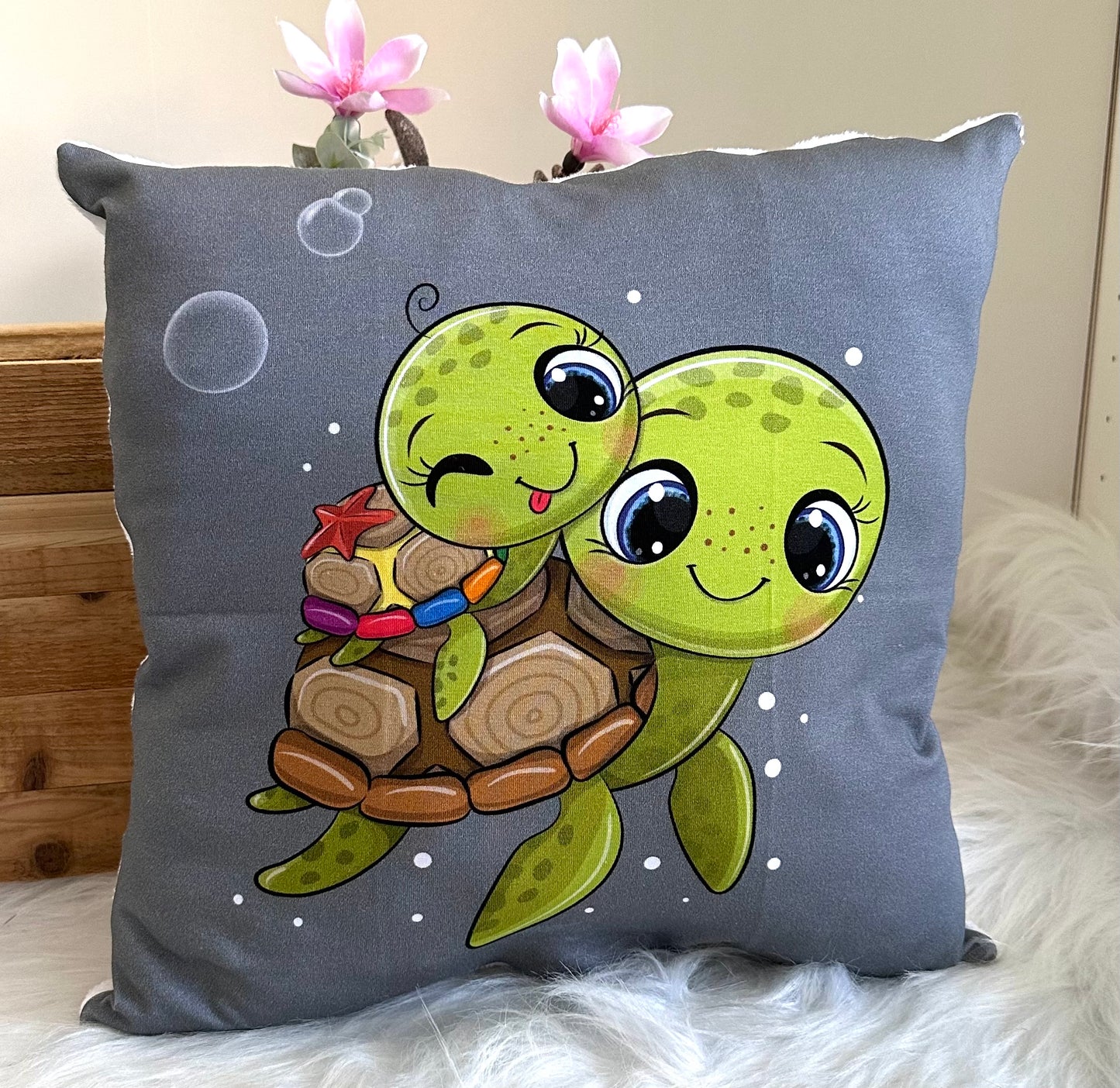 Kissen Schildkröte Mama+ Kind