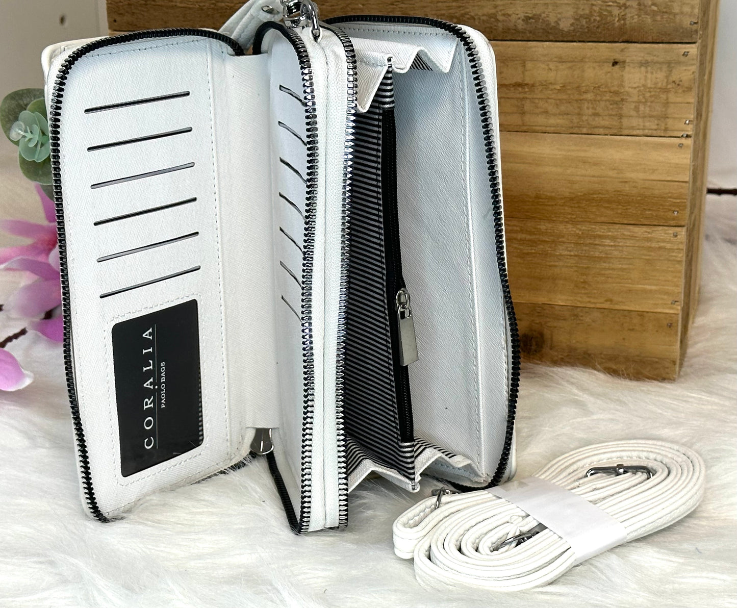 Handy-Bag quer weiss