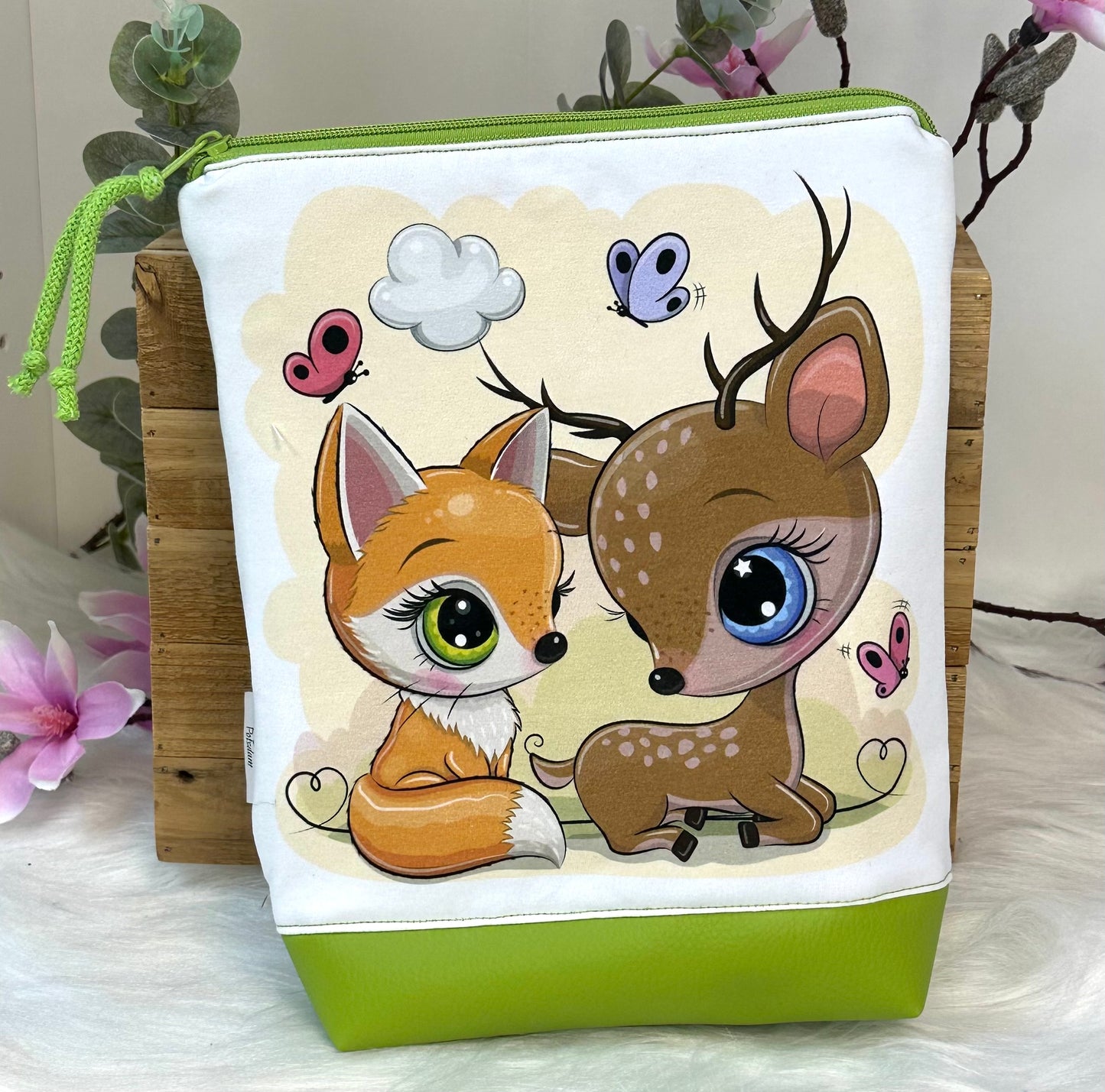 Waschtasche Reh und Fuchs