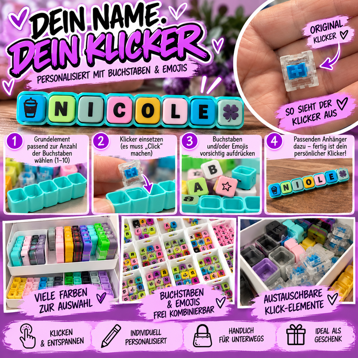 Personalisierter Namens Clicker