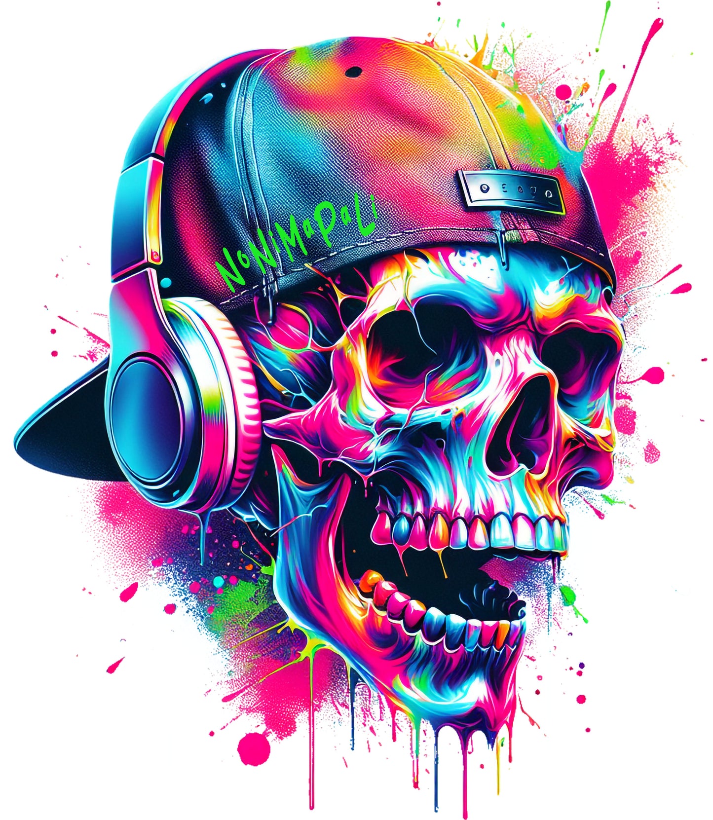 Skull bunt neon