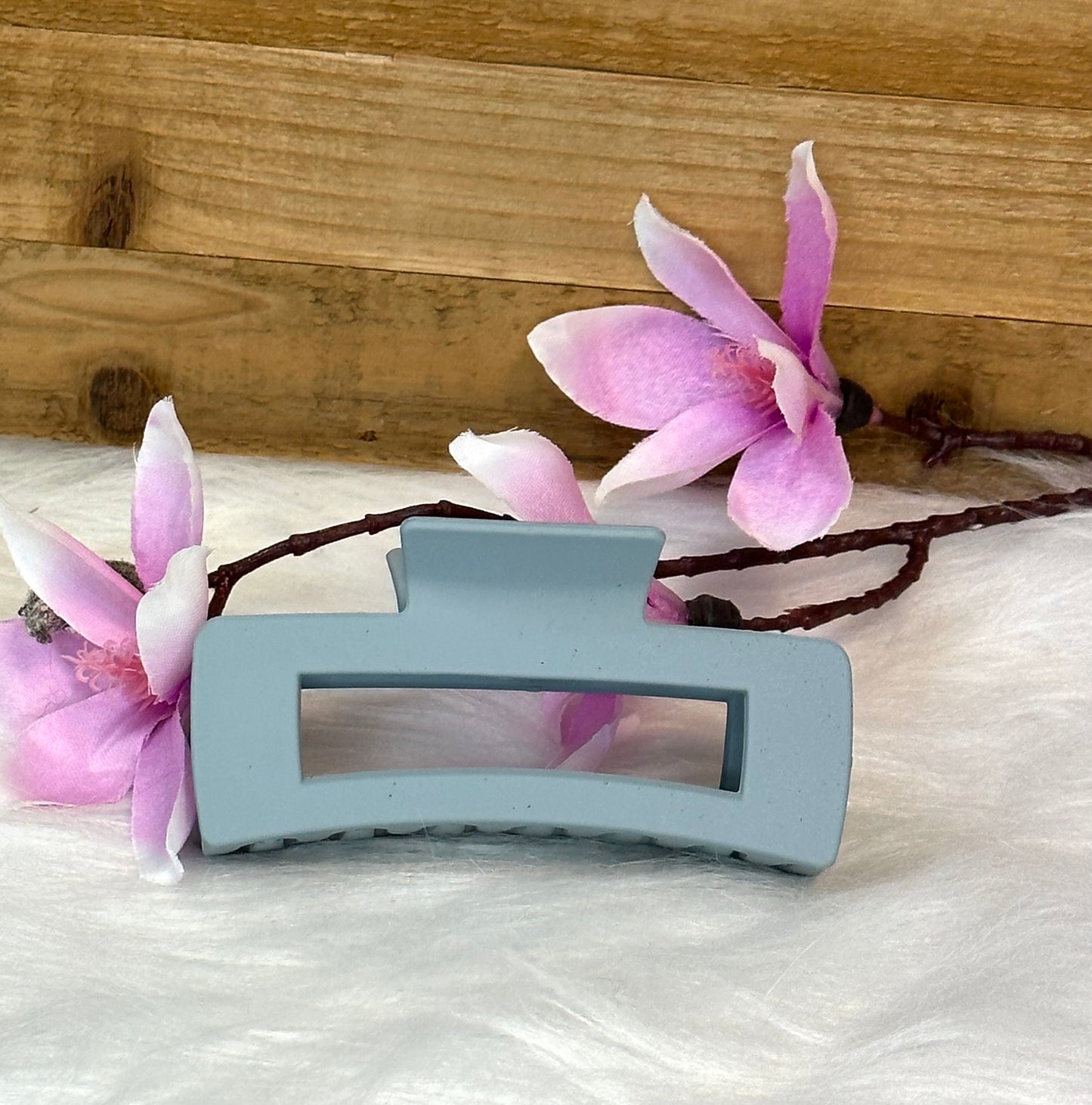 Haarklammer 10,5 cm hellblau