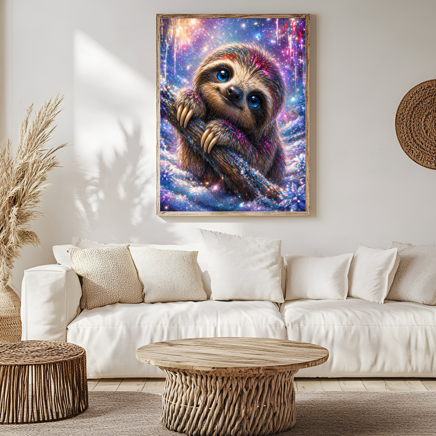 Diamond Painting Vorbestellung "Louis das Faultier" 60x70 cm 90 Farben