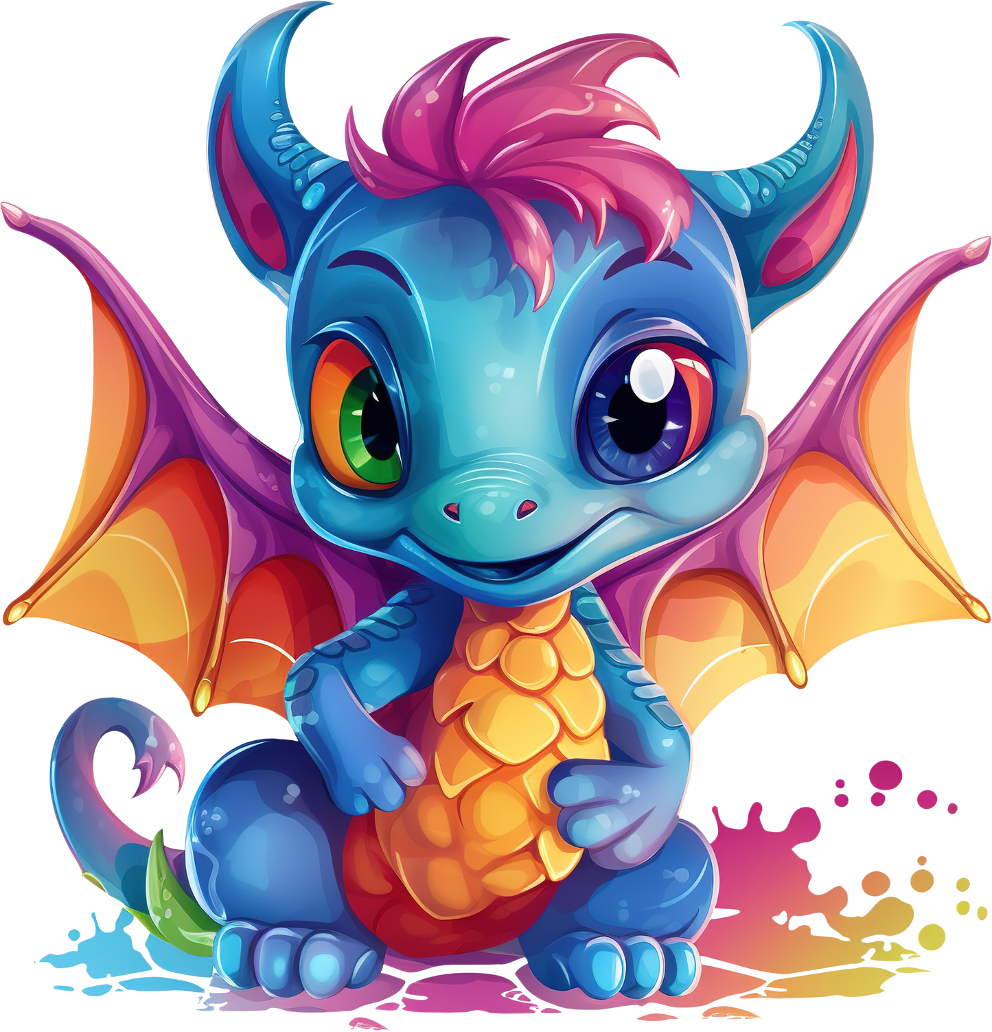 Drache Blau