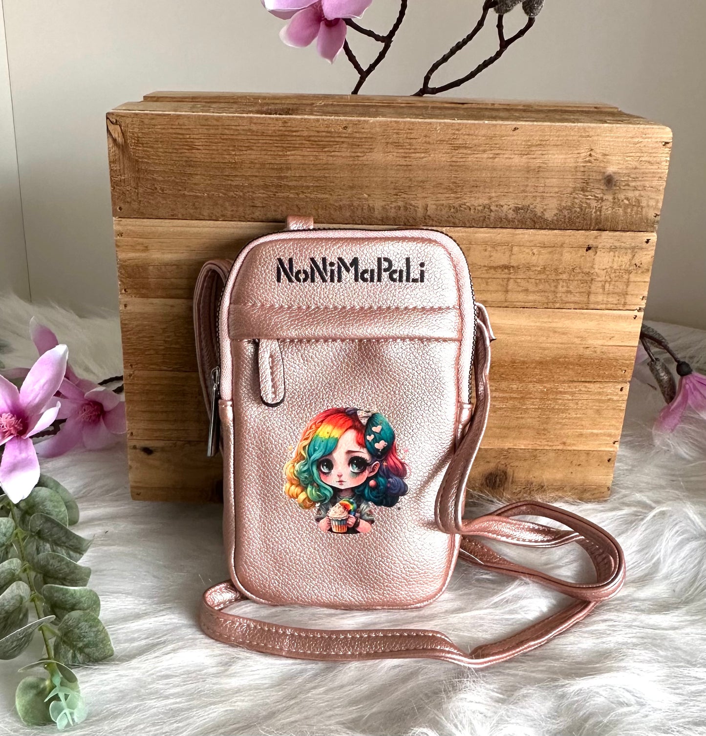 Umhängetasche Roségold rainbowgirl