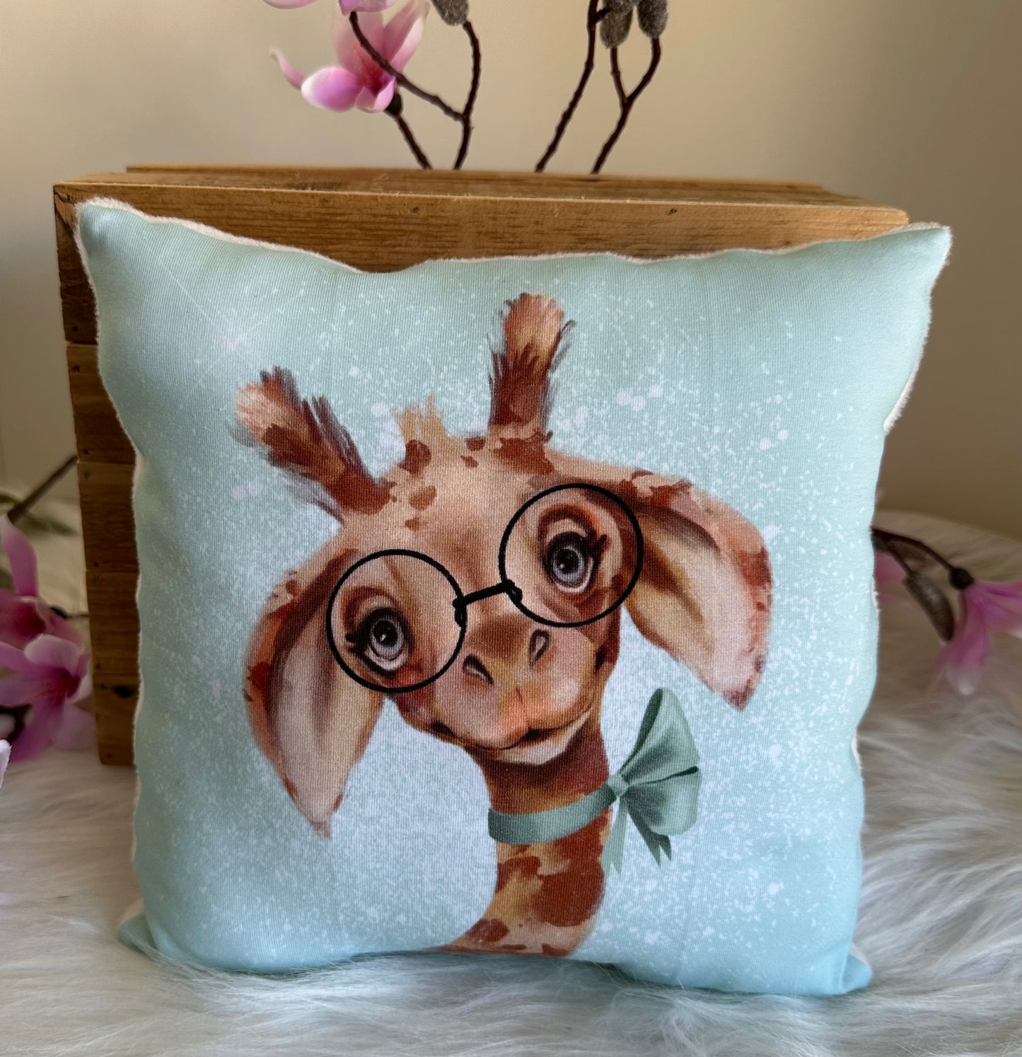 Giraffe mit Brille
