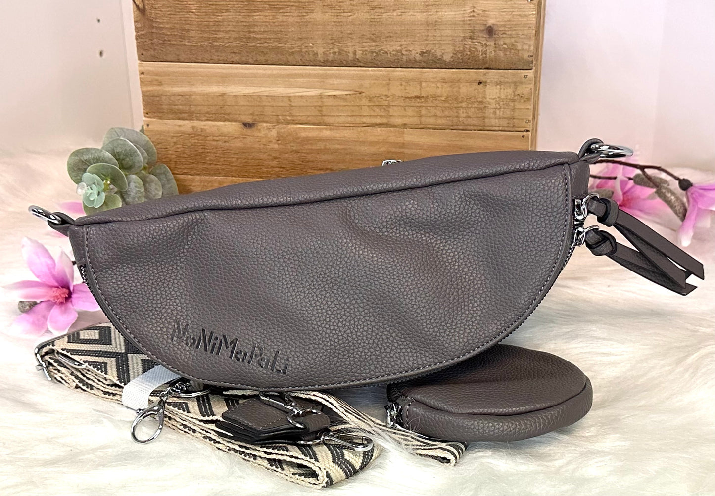 Body-Bag dunkelgrau Papagei