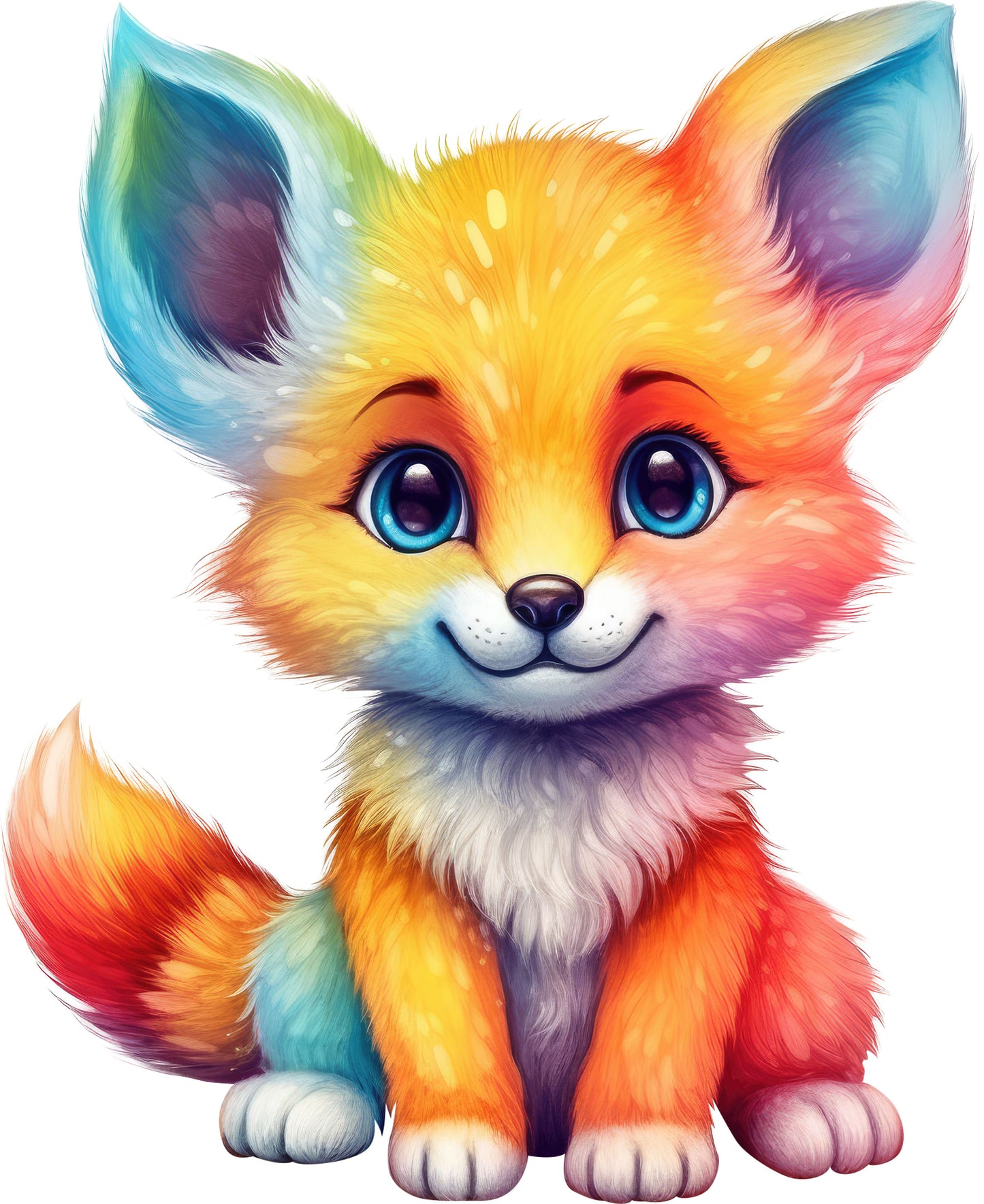 Fuchs Comic bunt