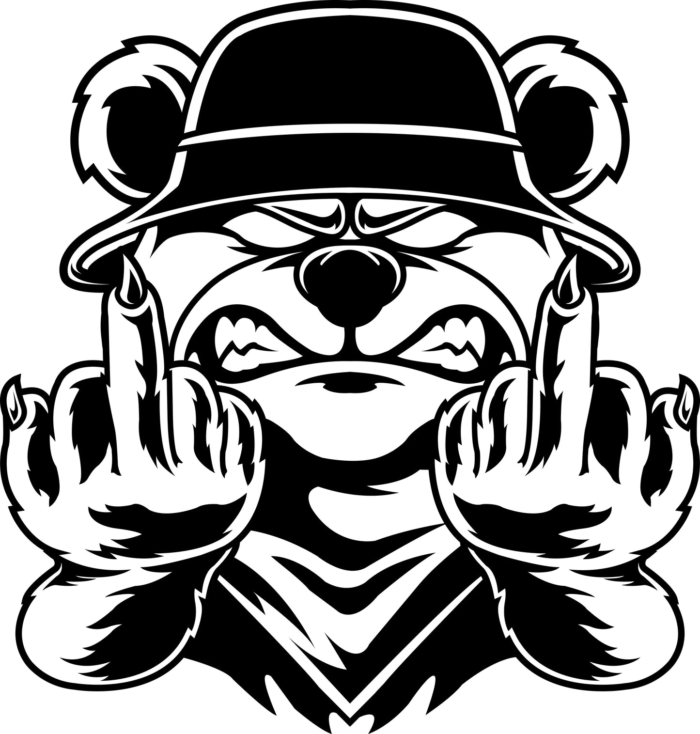 F*ck You Bär | Bügelbild & UV-DTF Sticker