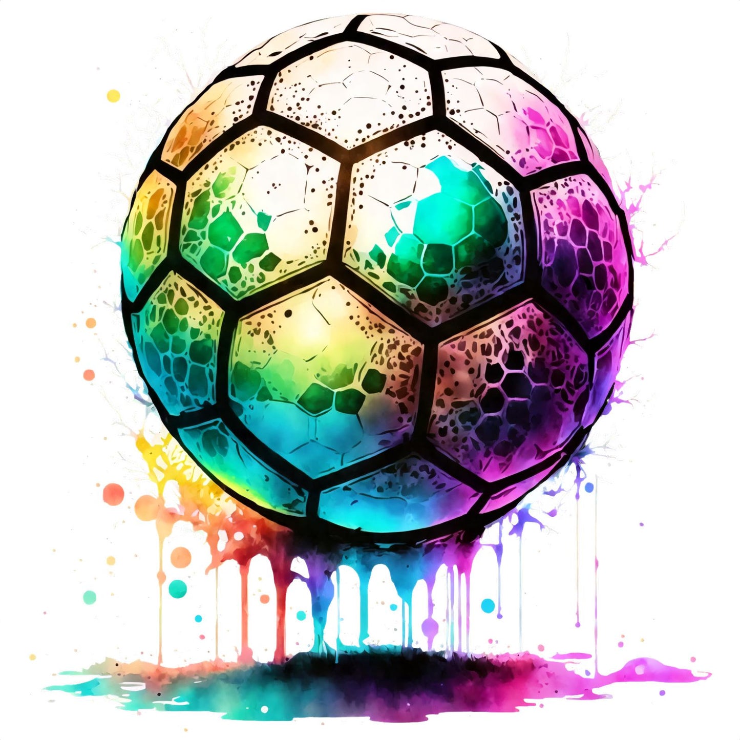 Fussball bunt