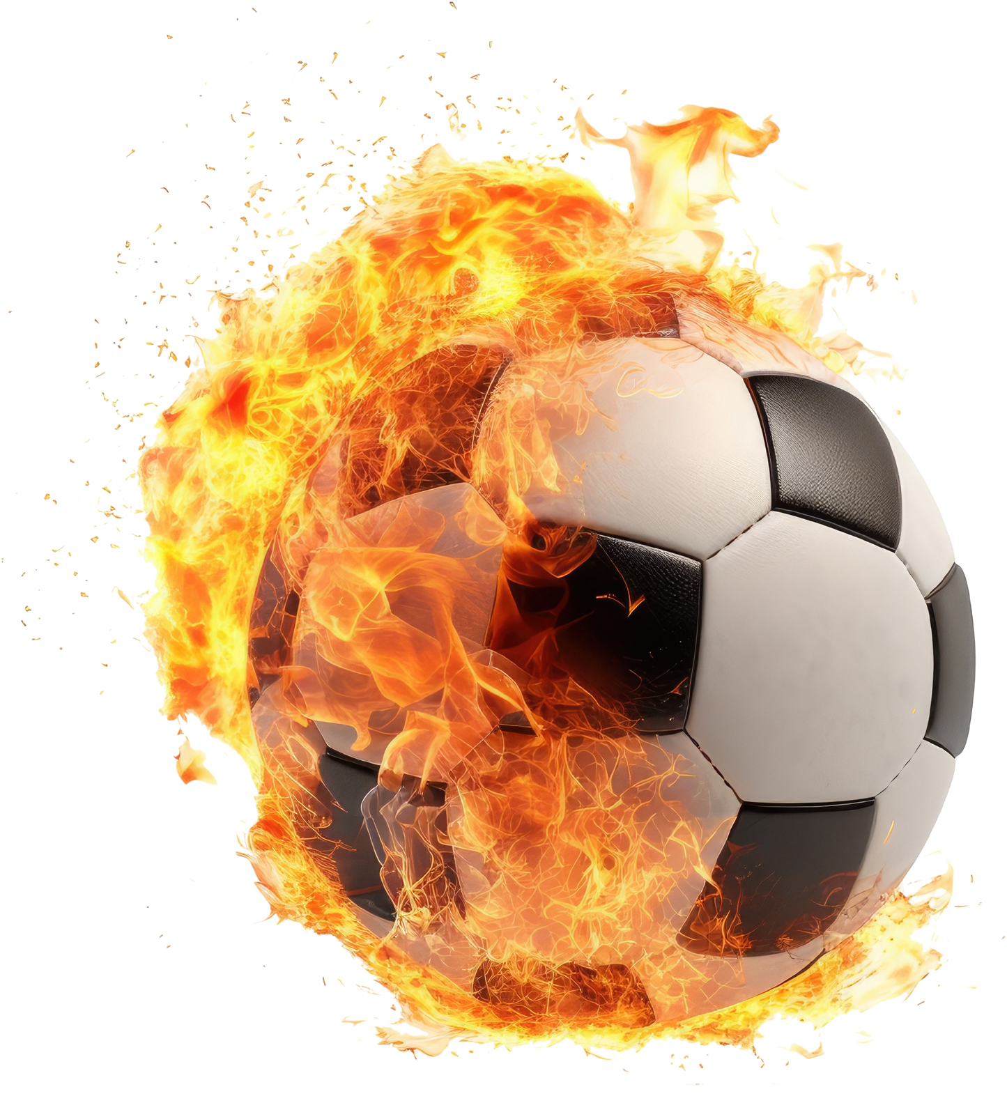 Fussball in Flammen