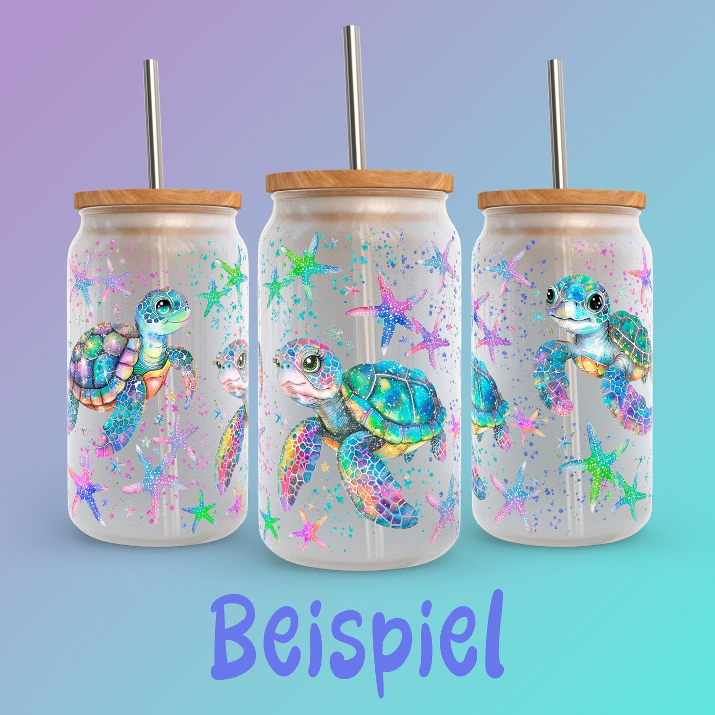 UV-Sticker Lustige Giraffe