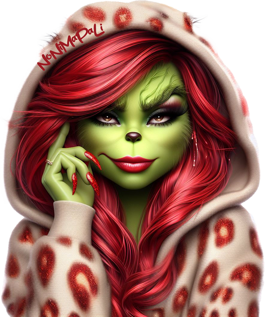 Grinch Lady in Red