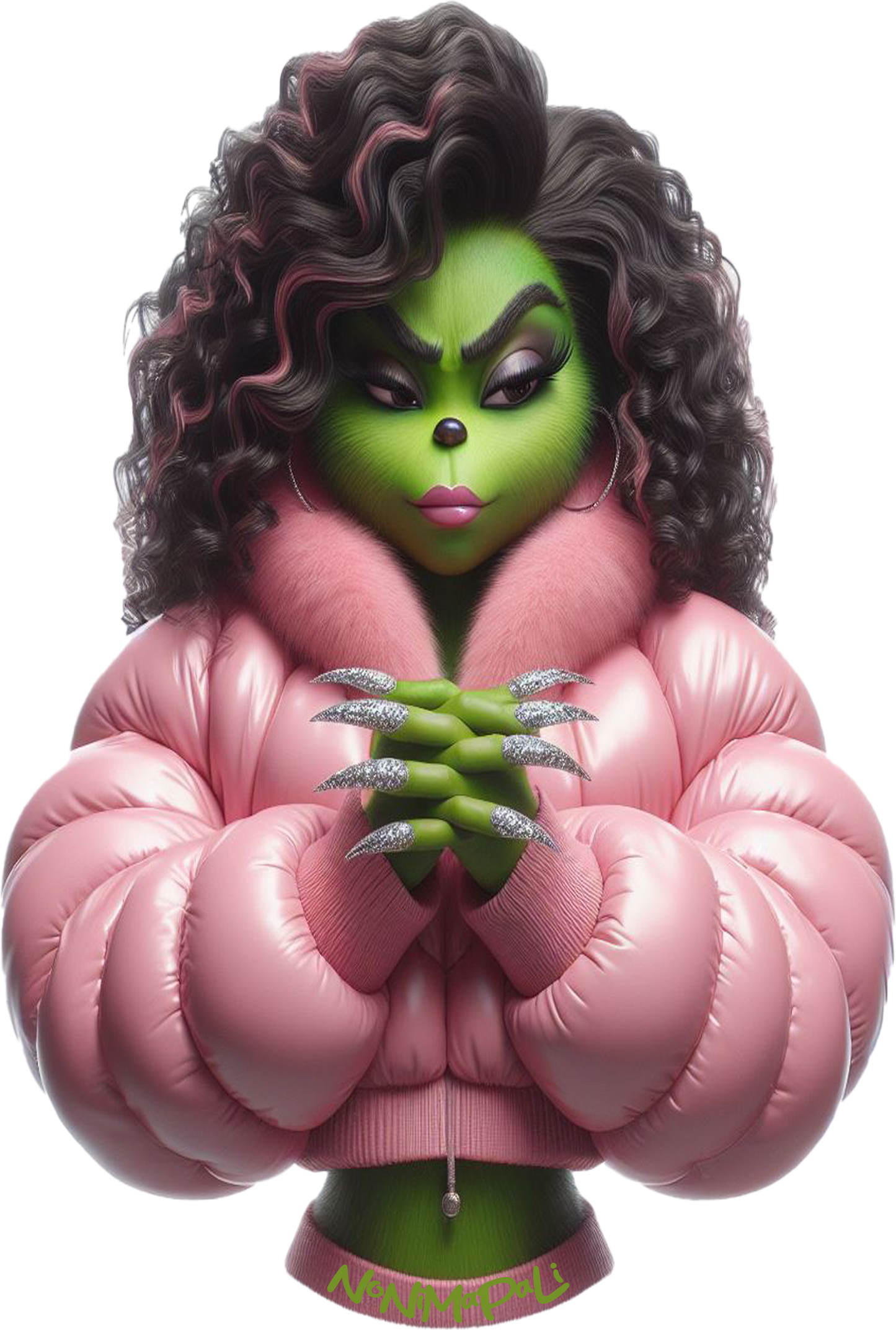 Grinch pink Jacke