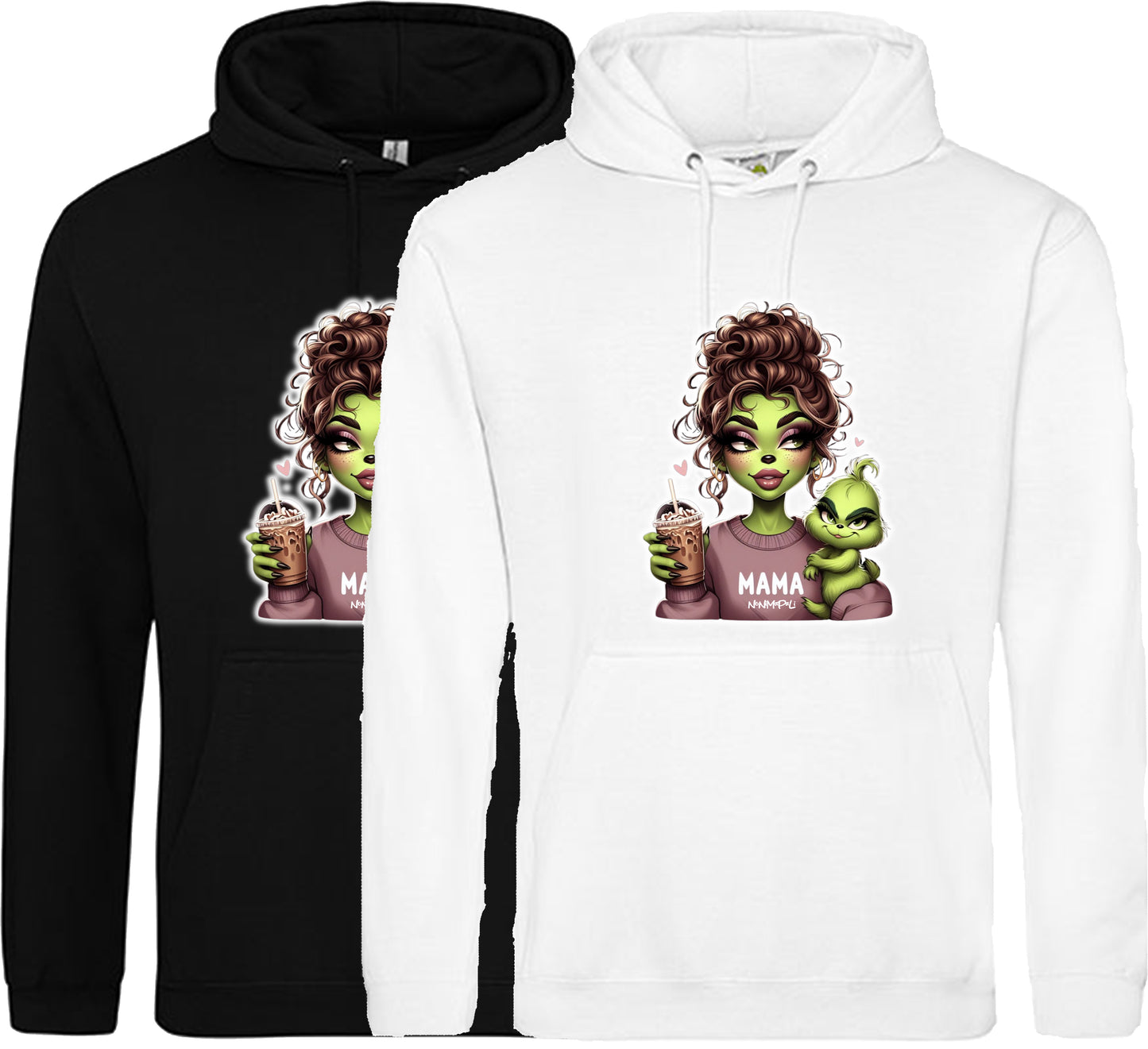 Hoodie Grinch mit Baby