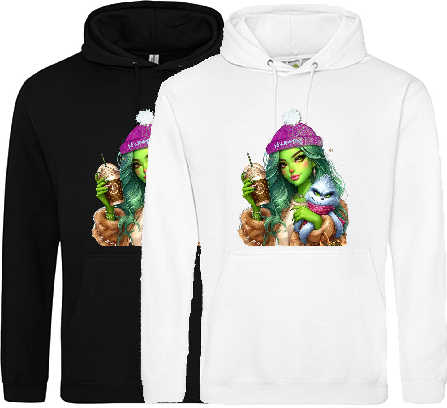 Hoodie Grinch mit Hund