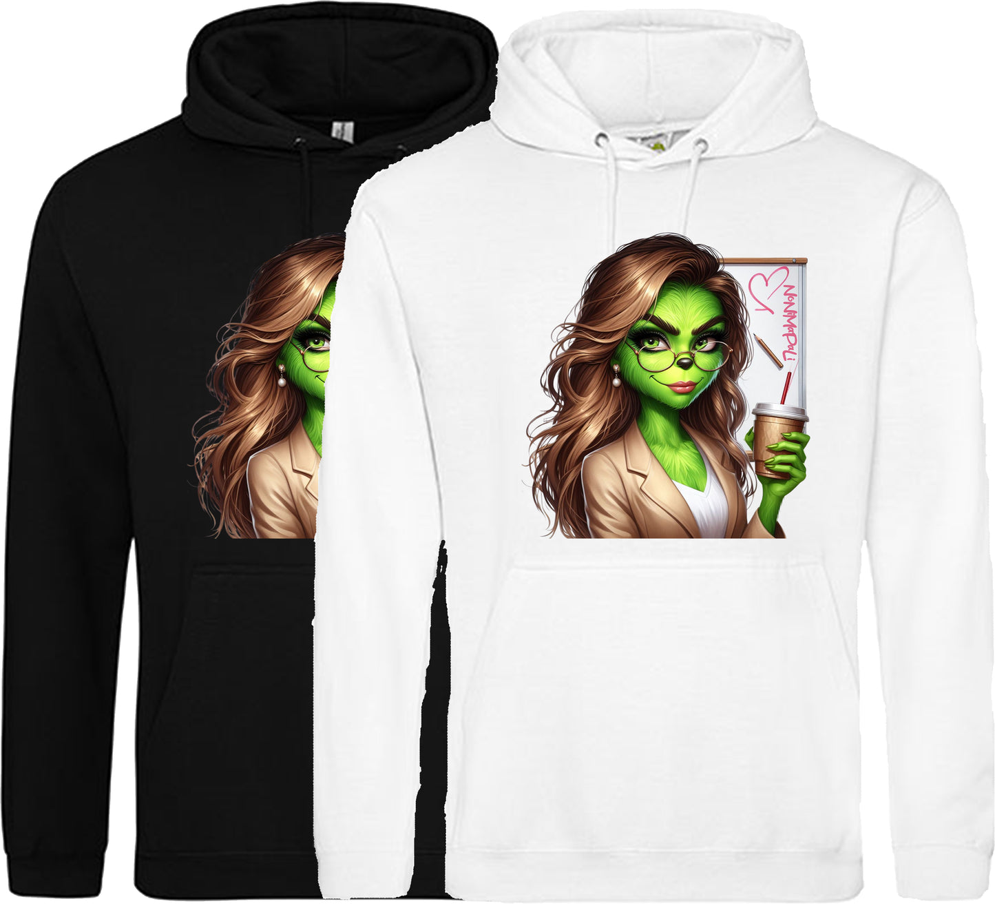 Hoodie Grinch mit Tafel