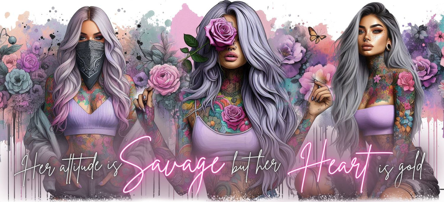 UV-Sticker Savage Heart