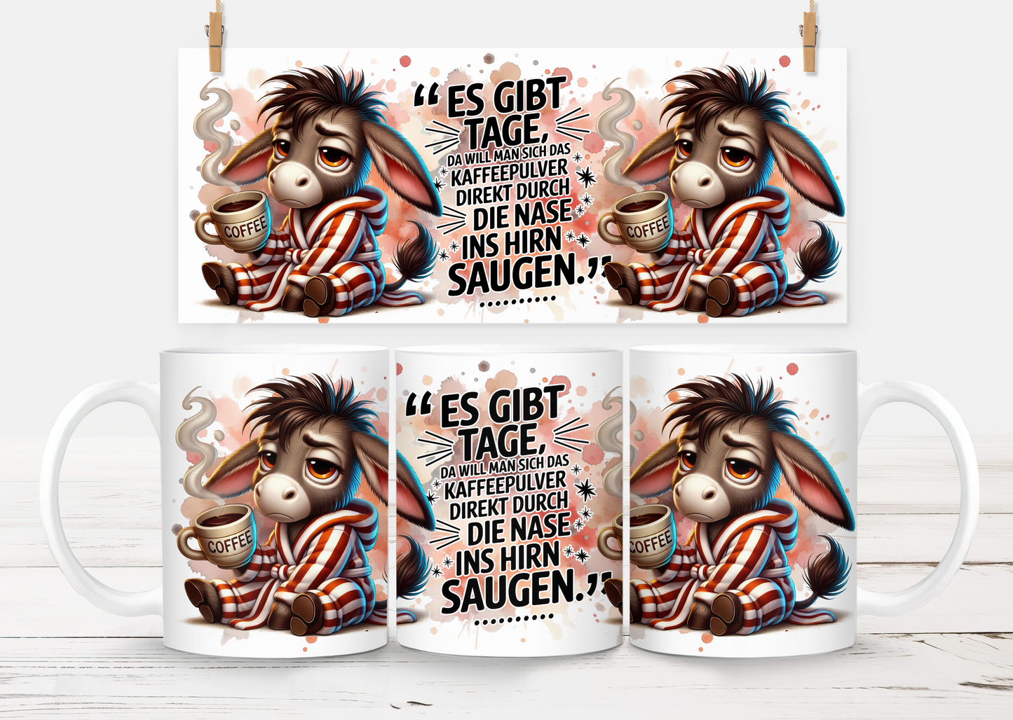 UV-DTF Kaffeepulver
