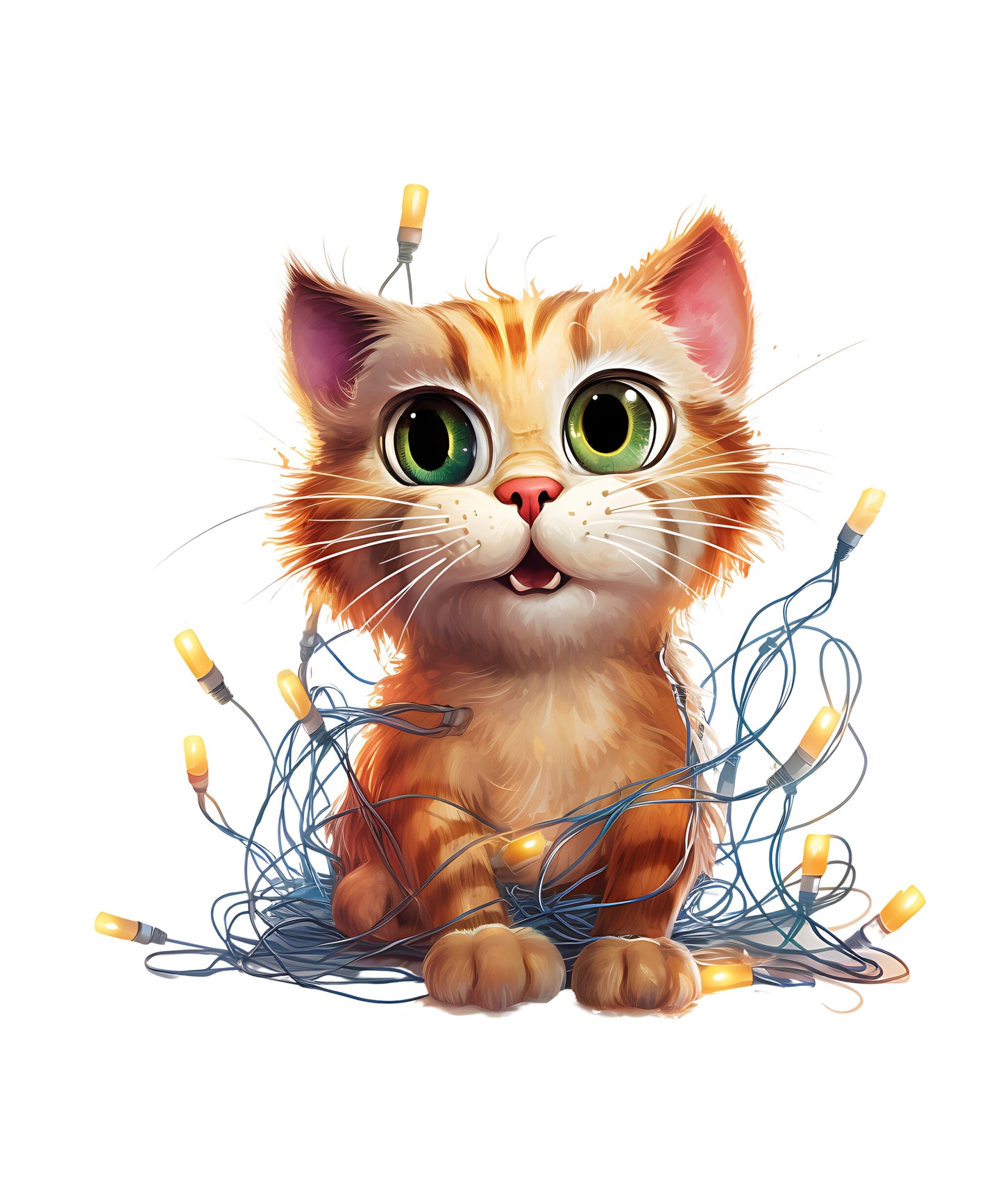 Katze mit Licht