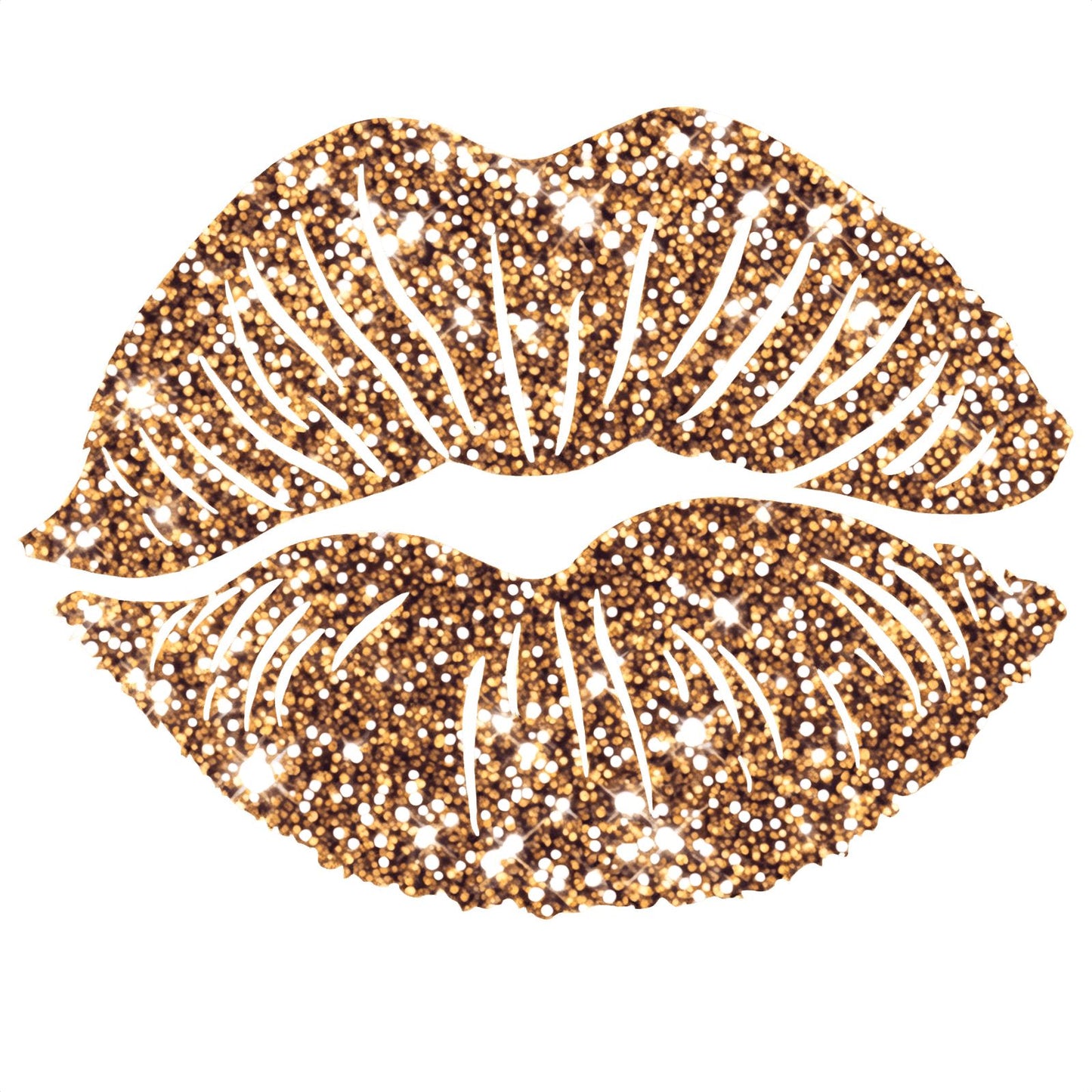 Lippen gold Glitzer