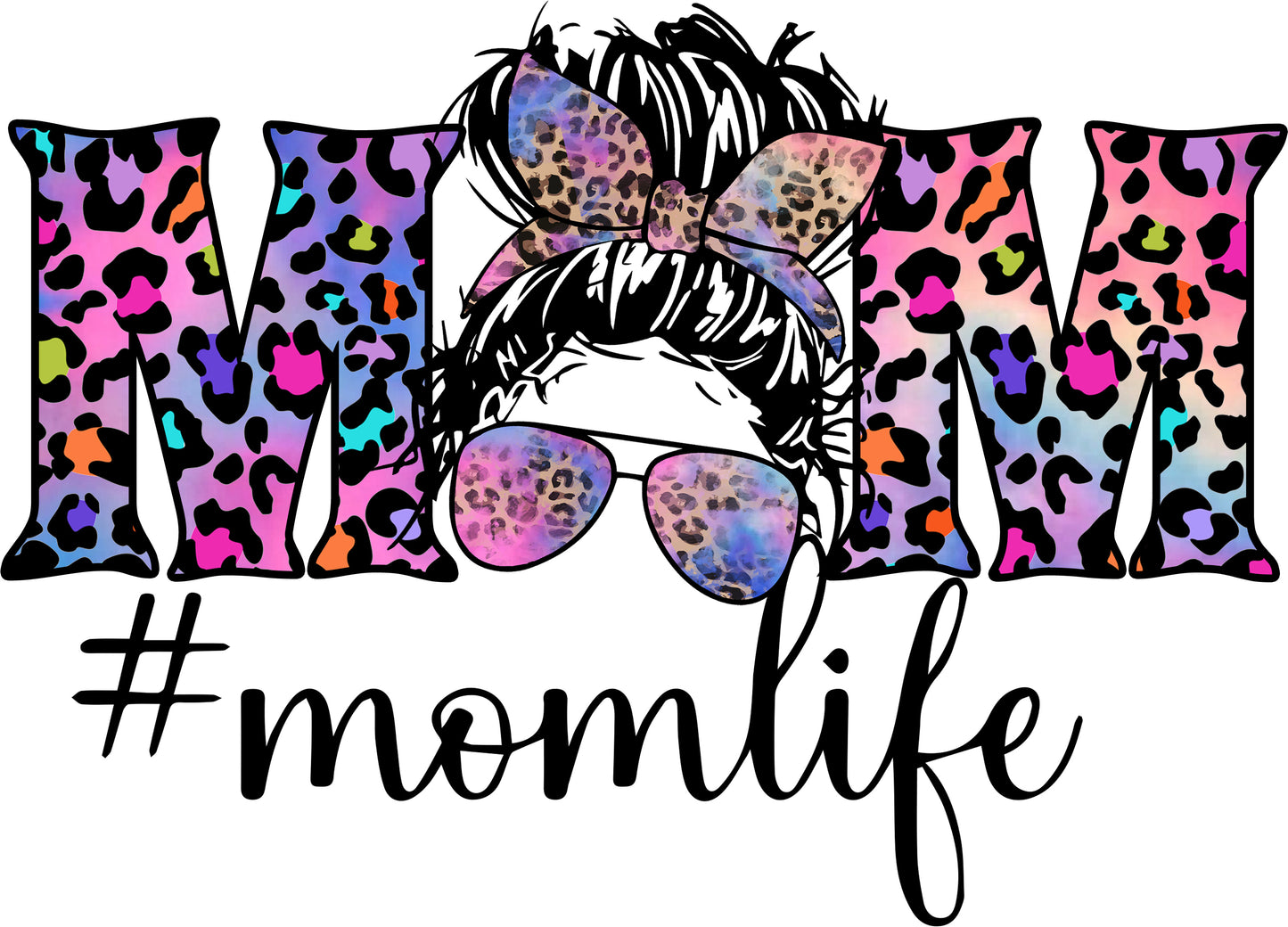 Mom life leo | Bügelbild & UV-DTF Sticker