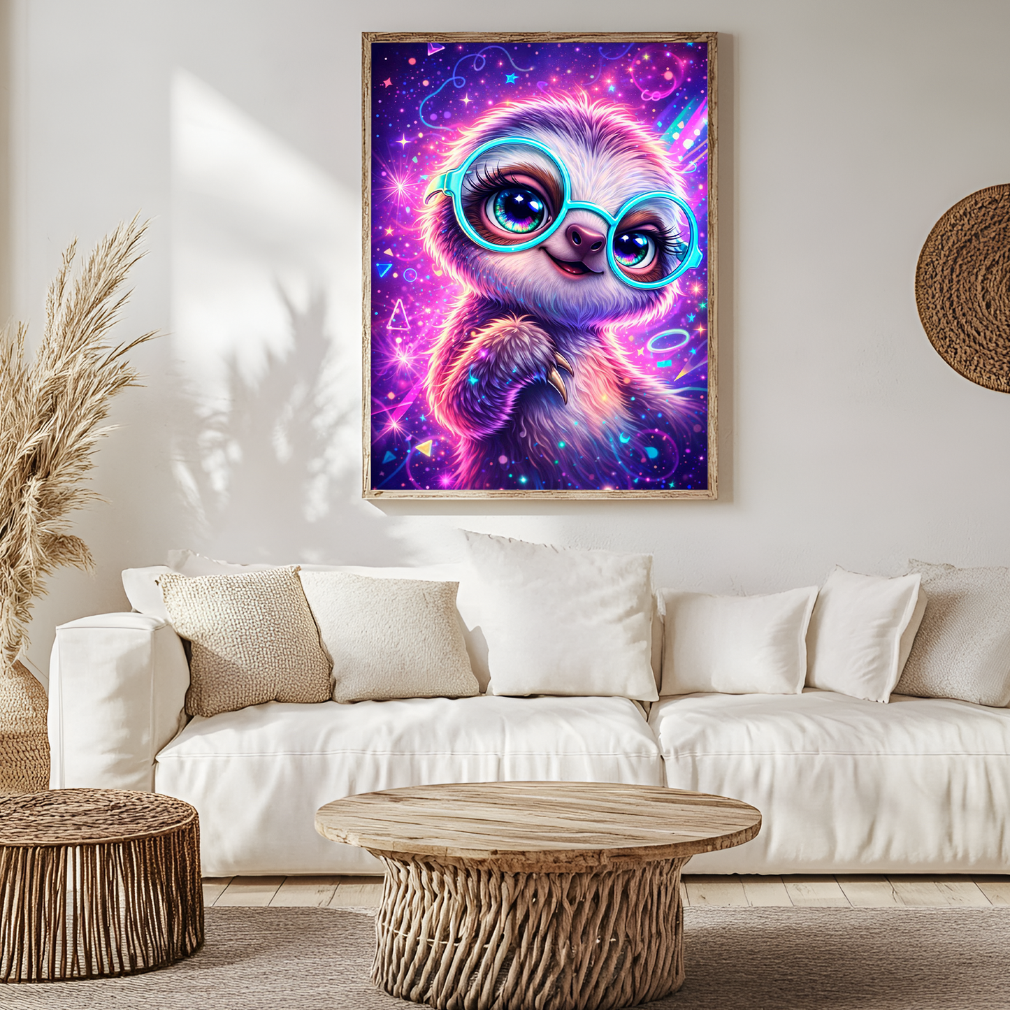 Diamond Painting Vorbestellung "Neon Fauli" 70x60 cm