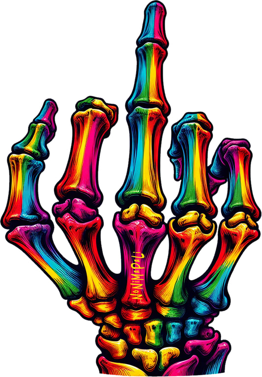 Skelett Mittelfinger