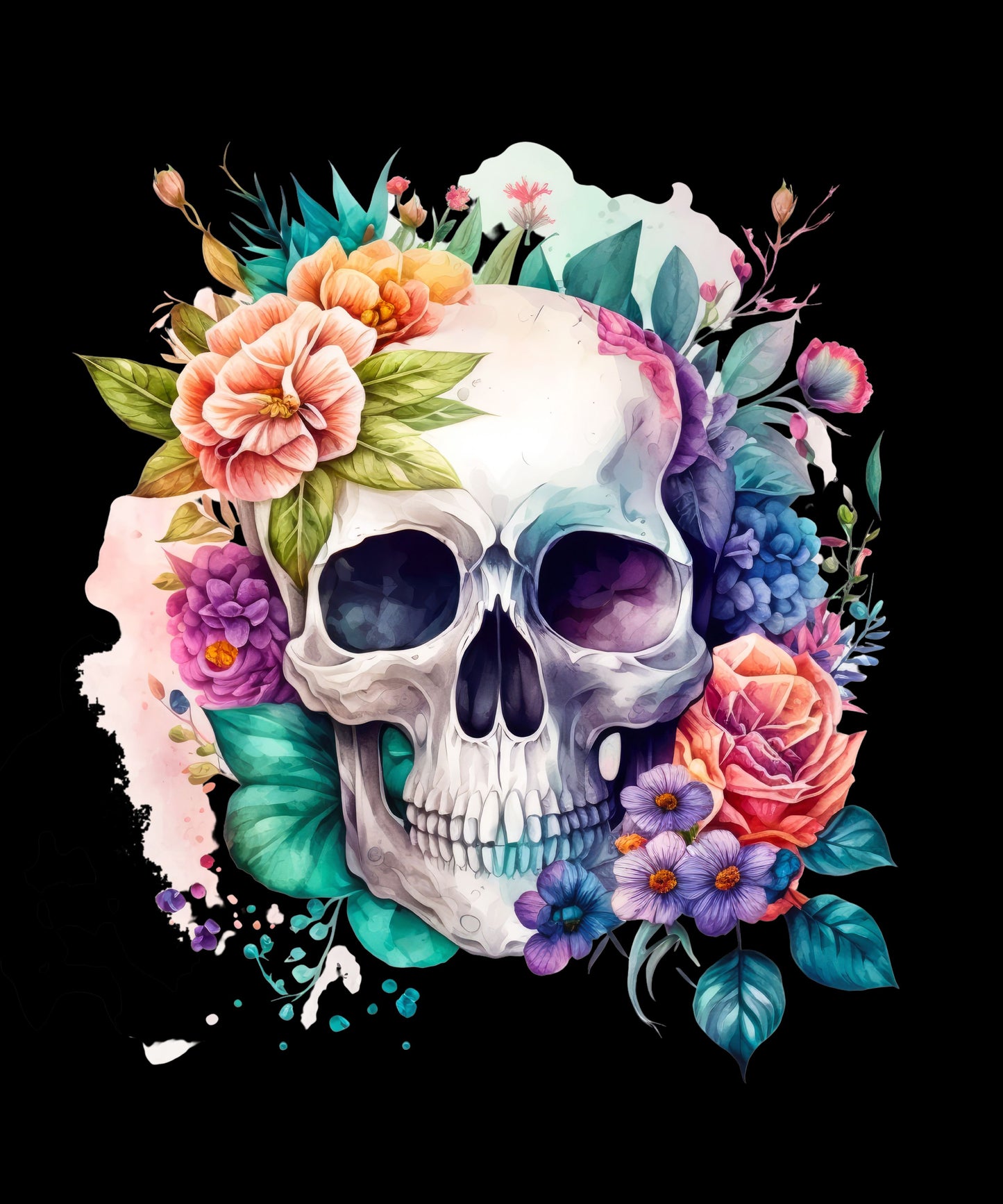 Skull Floral bunt