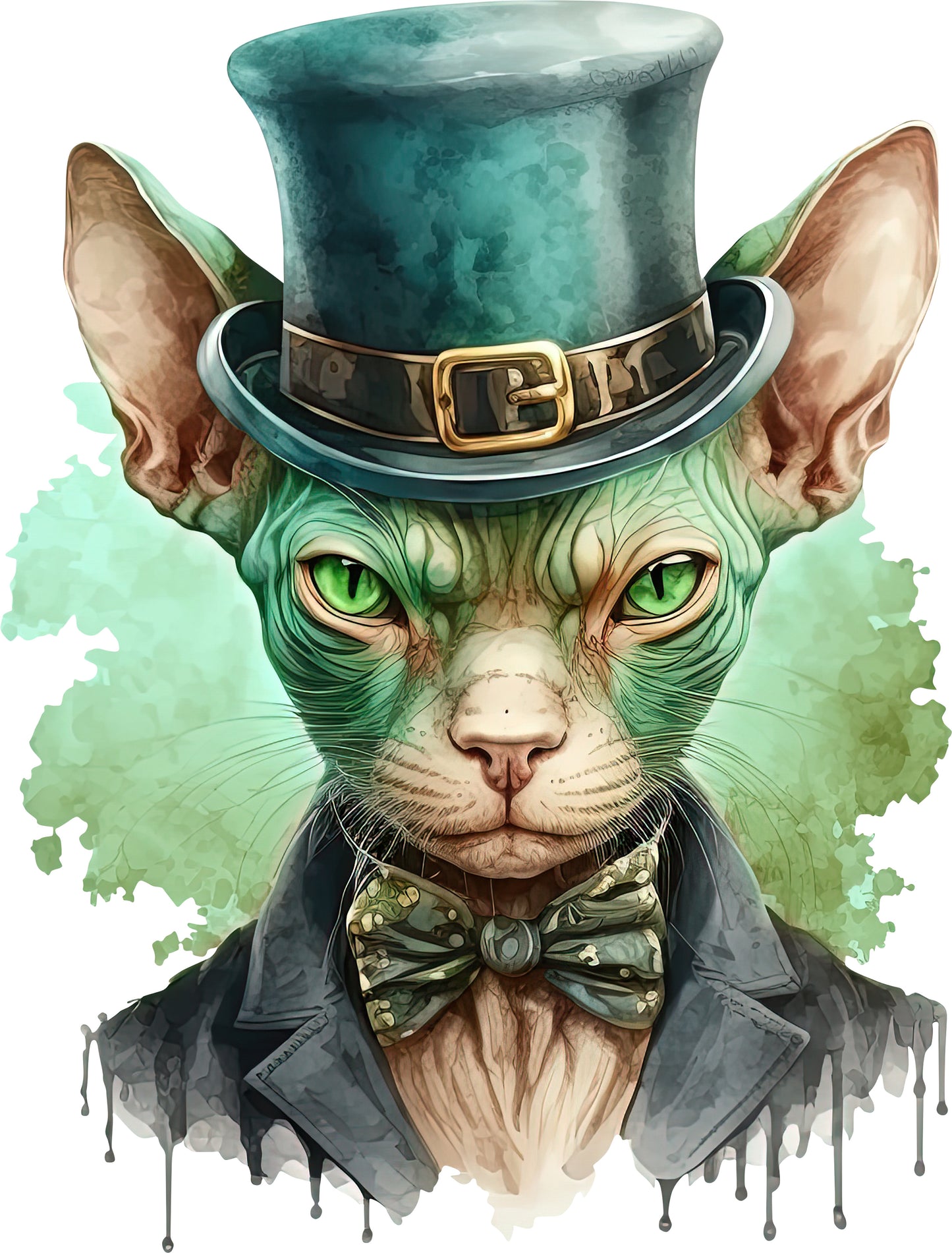 Sphynx Steam grün| Bügelbild & UV-DTF Sticker