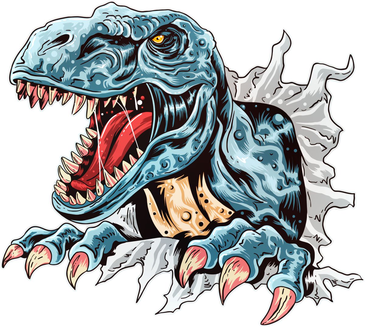 T-Rex kommt | Bügelbild & UV-DTF Sticker