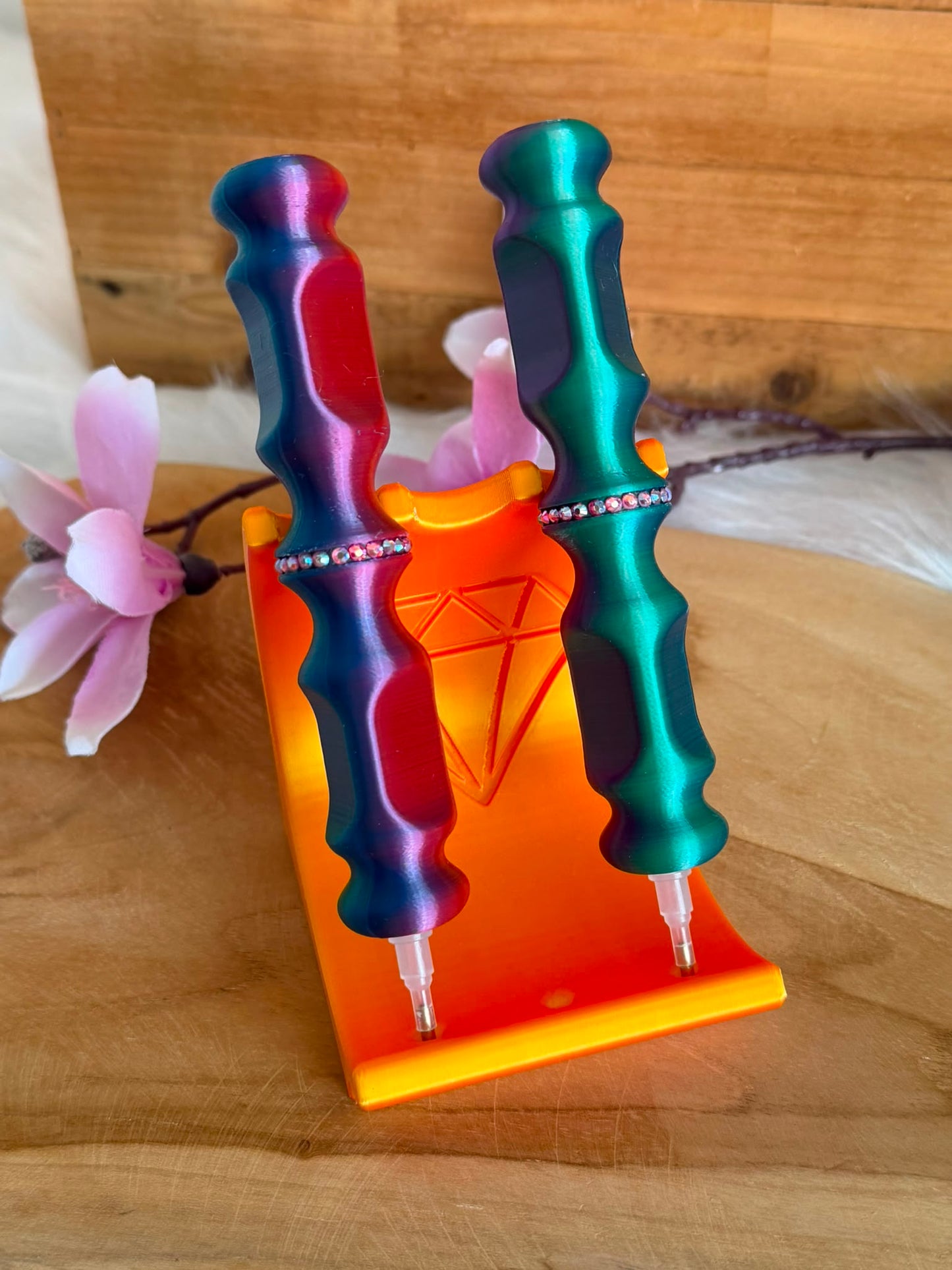 Diamond Painting Stift mit Swarowski Steinen ergonomisch Farbverlauf