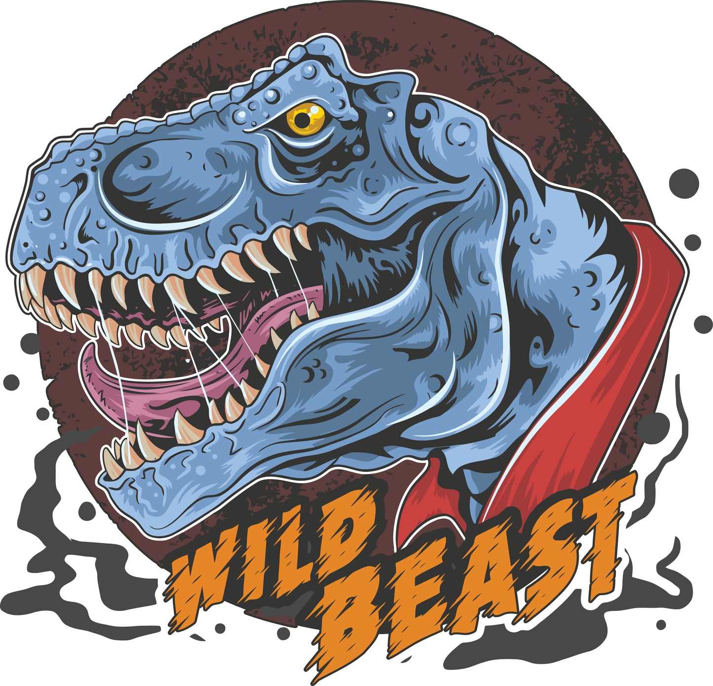 T-Rex Wild Beast | Bügelbild & UV-DTF Sticker