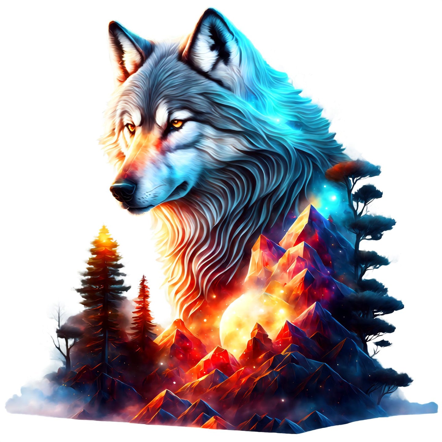 Wolf Sonnenuntergang