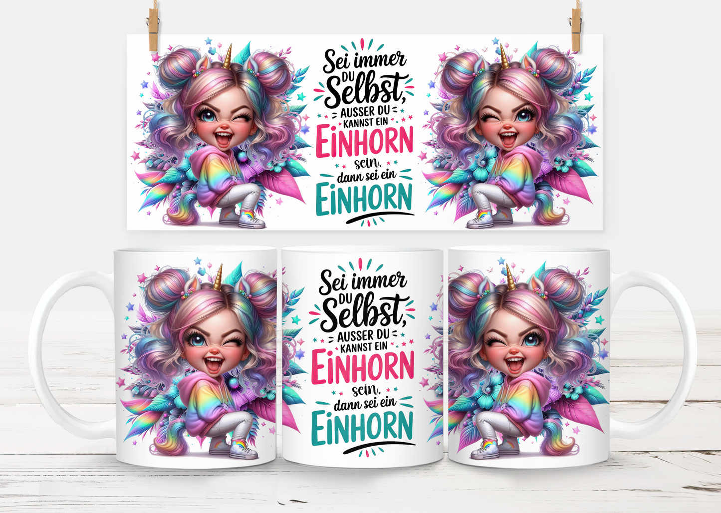 Tasse sei ein Einhorn