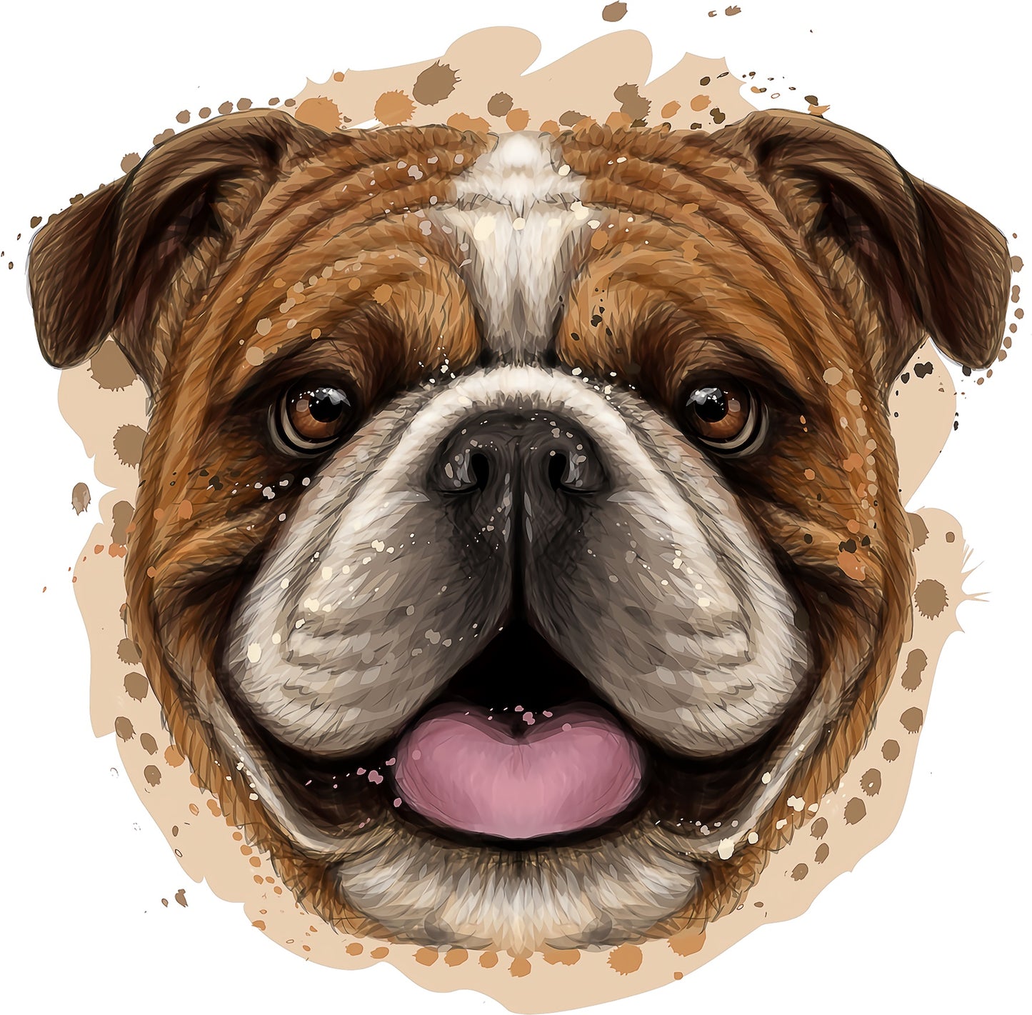 Englische Bulldogge Kopf