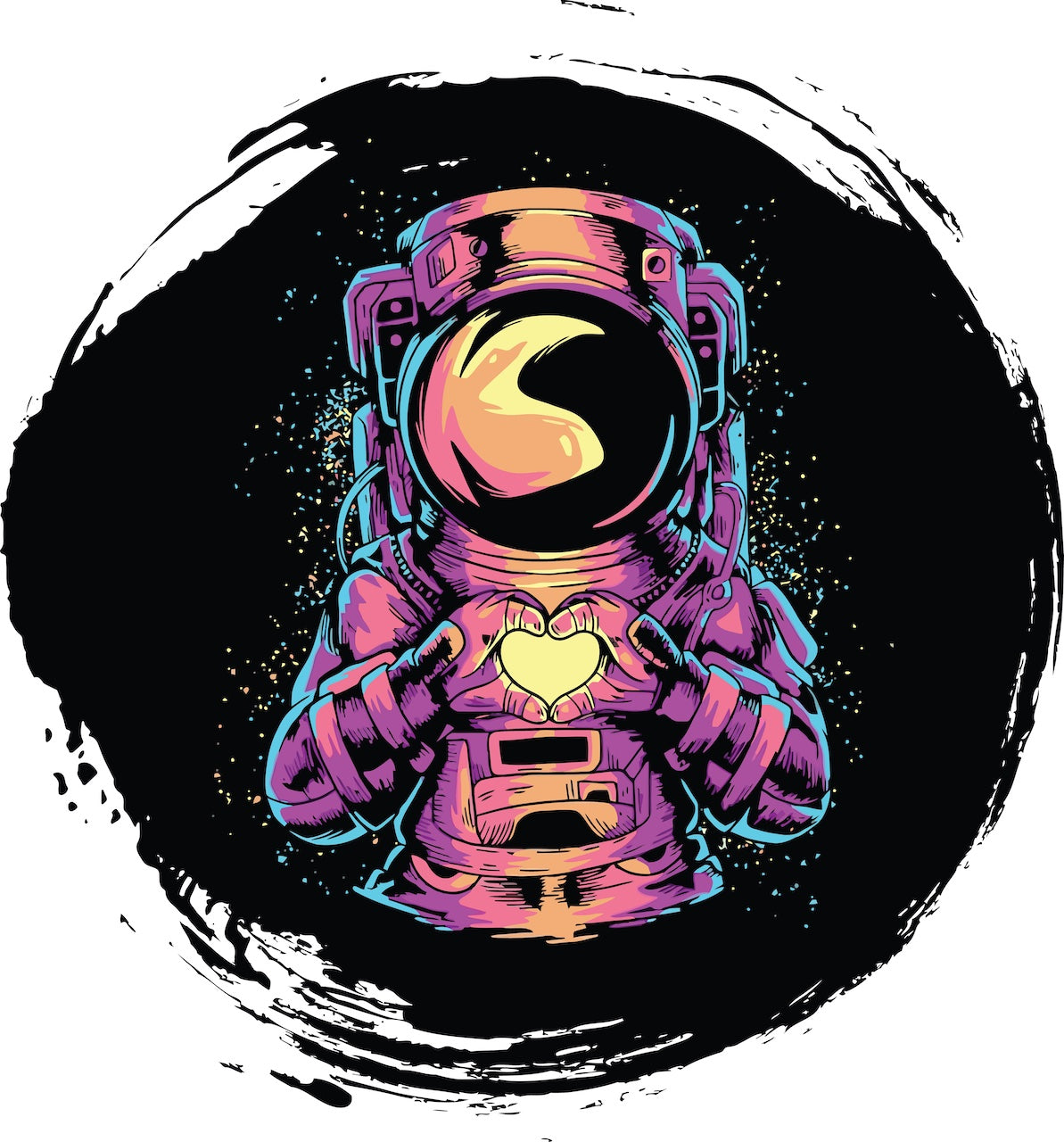 Astronaut mit Herz