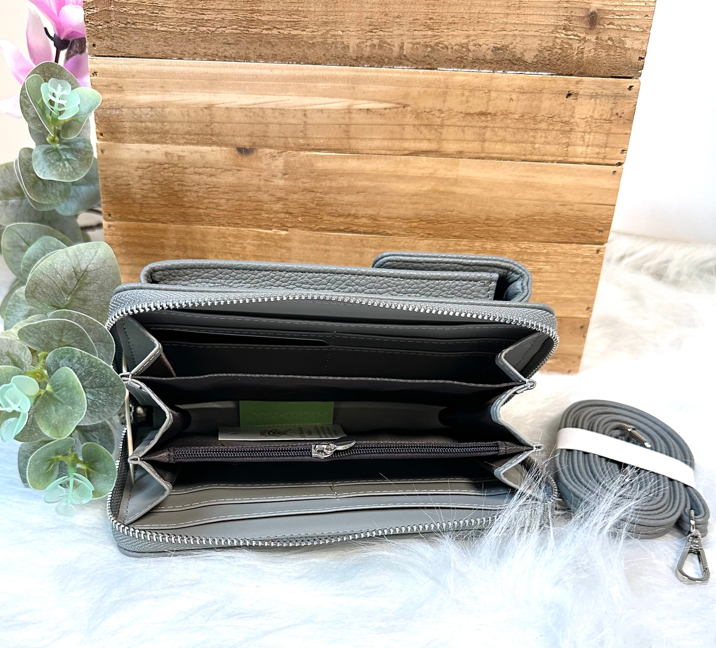 Handy-Bag grau Panda