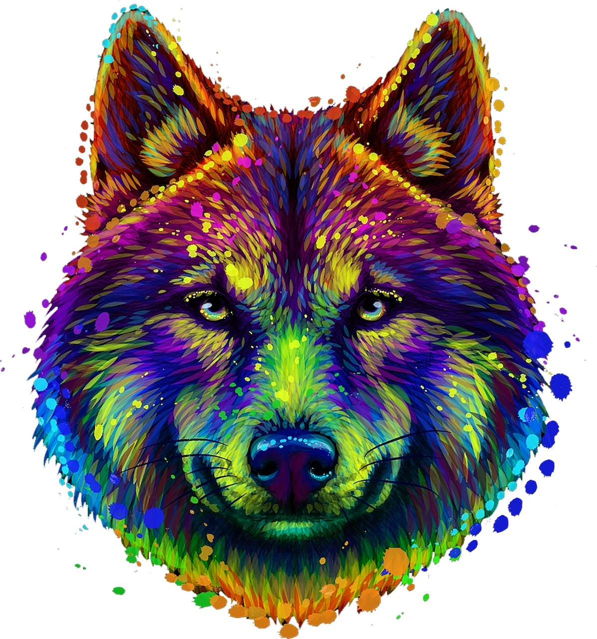 Wolf bunt