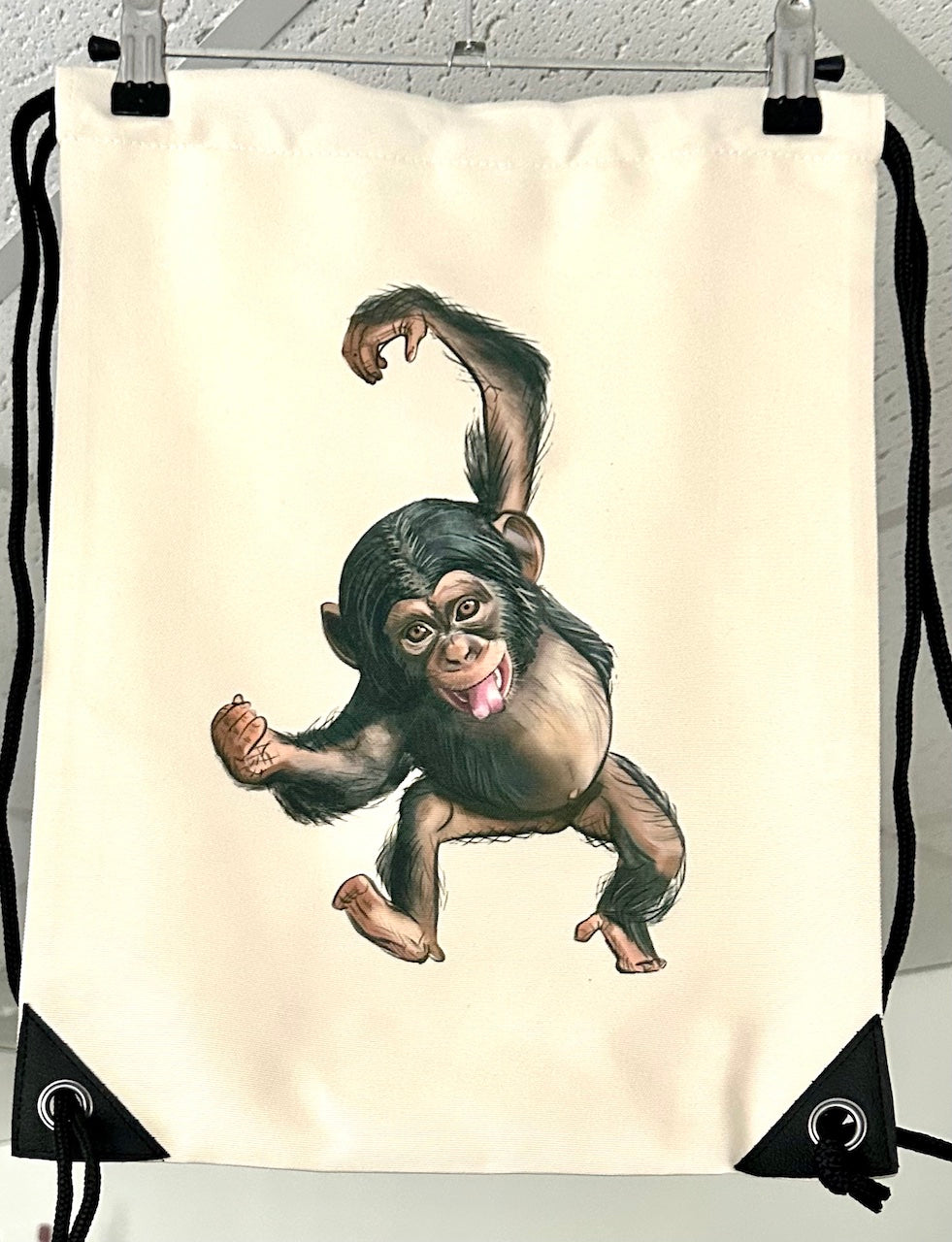 Turnbeutel Affe