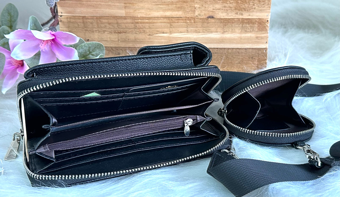 Handy-Bag schwarz mit Wunsch Motiv