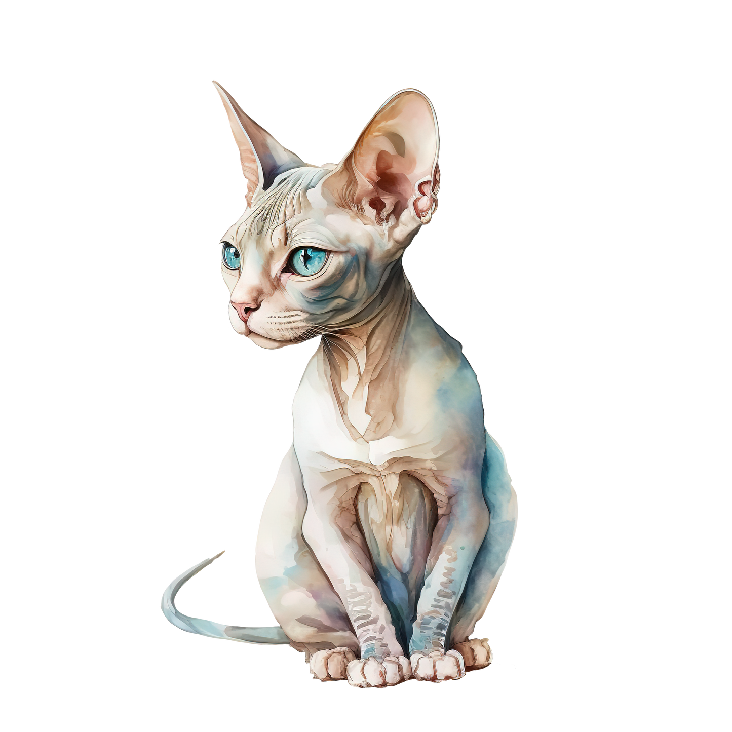 Nacktkatze Sphynx | Bügelbild & UV-DTF Sticker